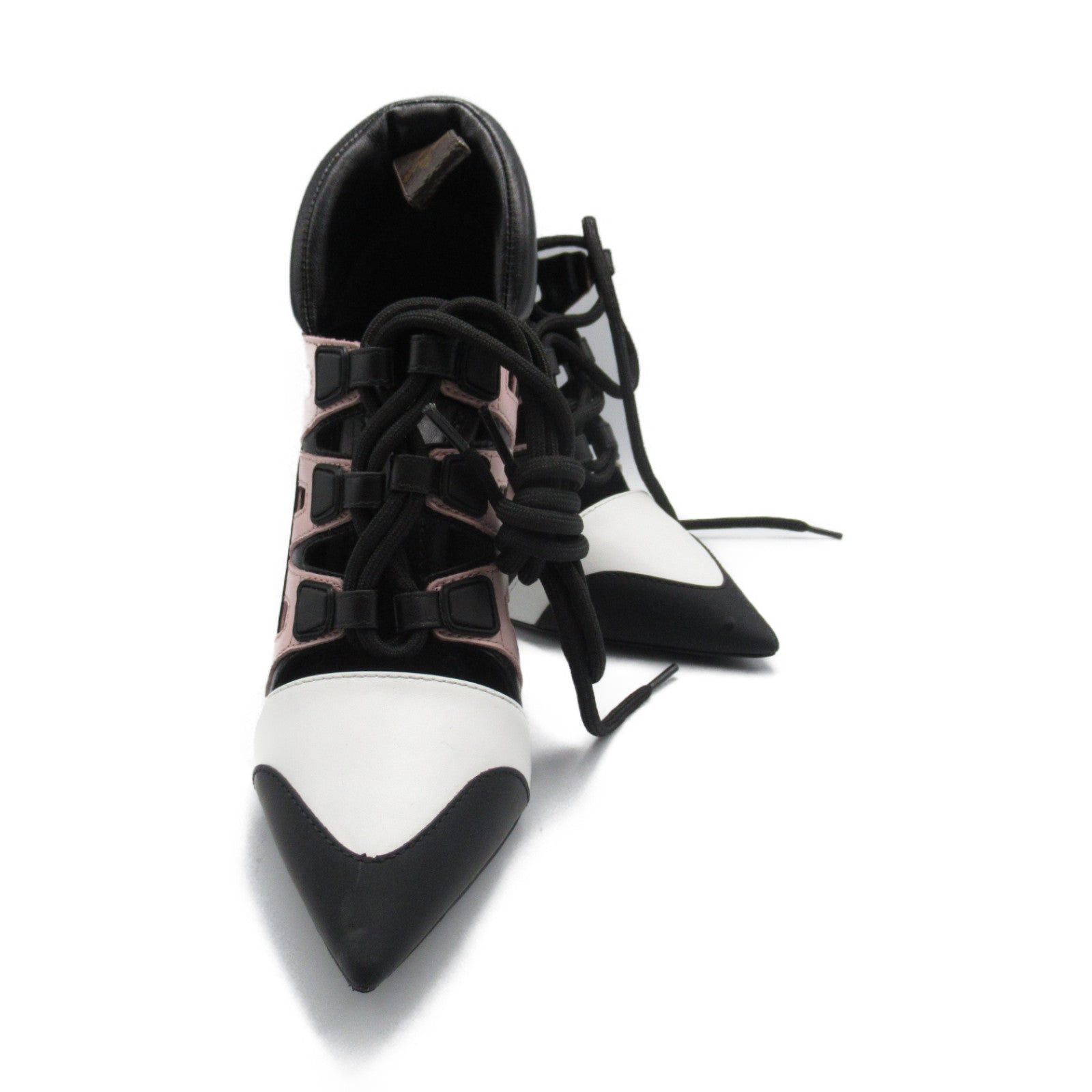 Louis Vuitton Louis Vuitton Pumps Leather Black Pink Size ONE SIZE - 1 Thumbnail