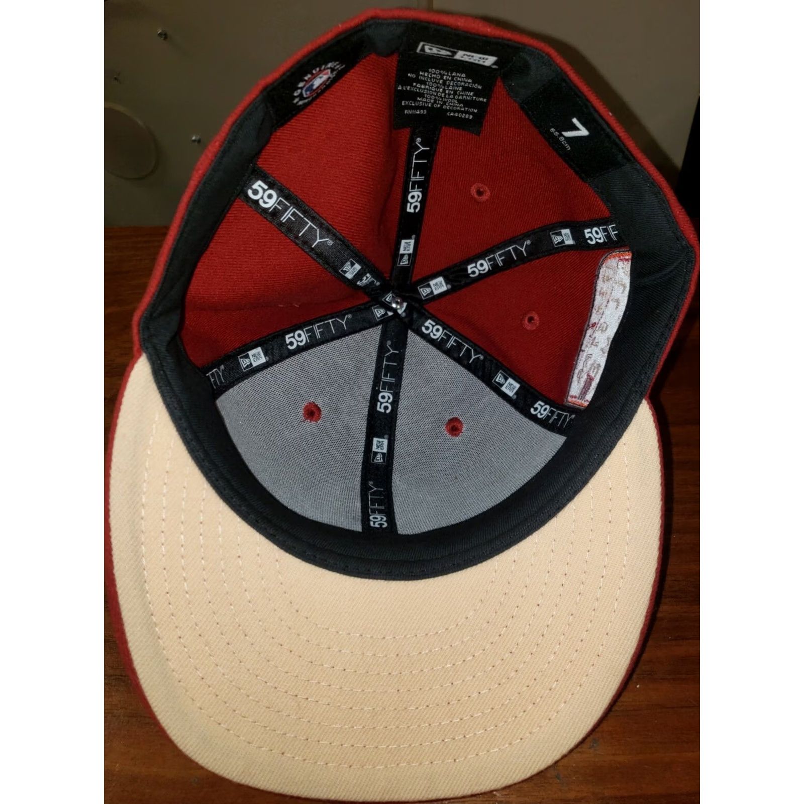 New Era New Era Concepts 59FIFTY Baseball Cap NY Yankees 1934 World Series Mango Red Size 7 Mens Size ONE SIZE - 3 Thumbnail