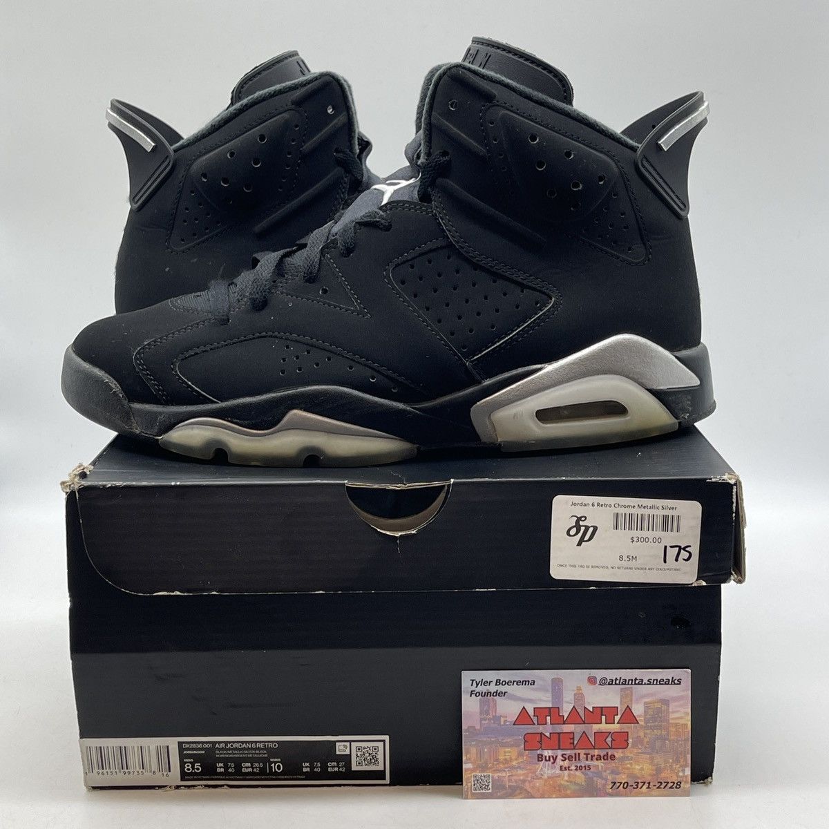 Jordan Brand Air Jordan 6 chrome Size US 8.5 / EU 41-42 - 1 Thumbnail