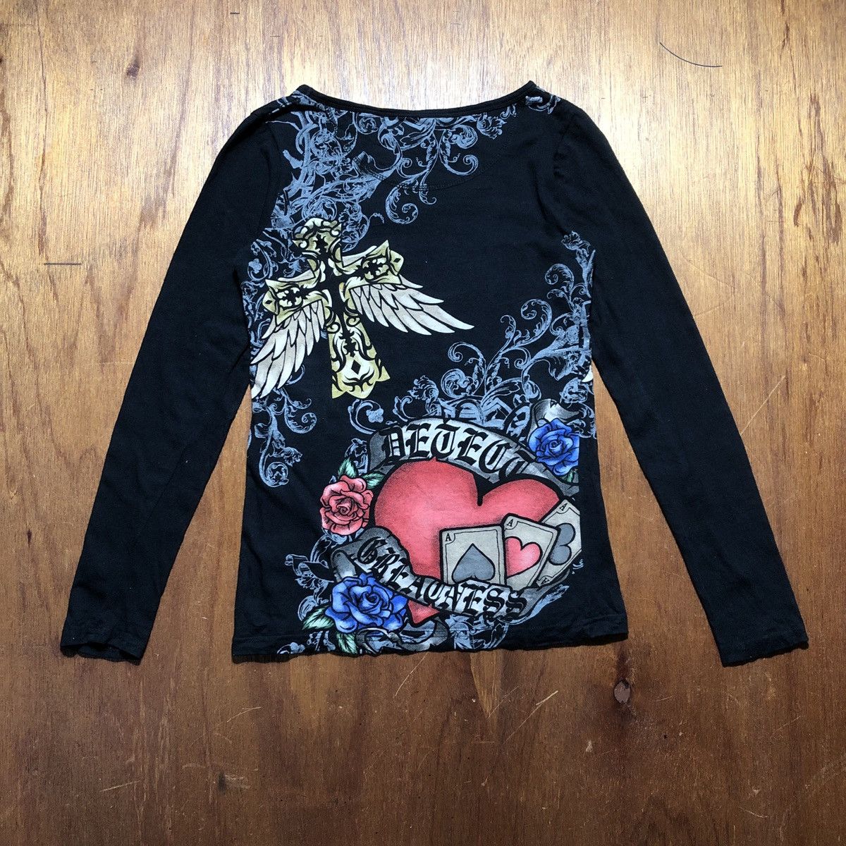 Japanese Brand × Seditionaries Inspired Ed Hardy Dig Deep Long Sleeves Tee Size S / US 4 / IT 40 - 5 Thumbnail