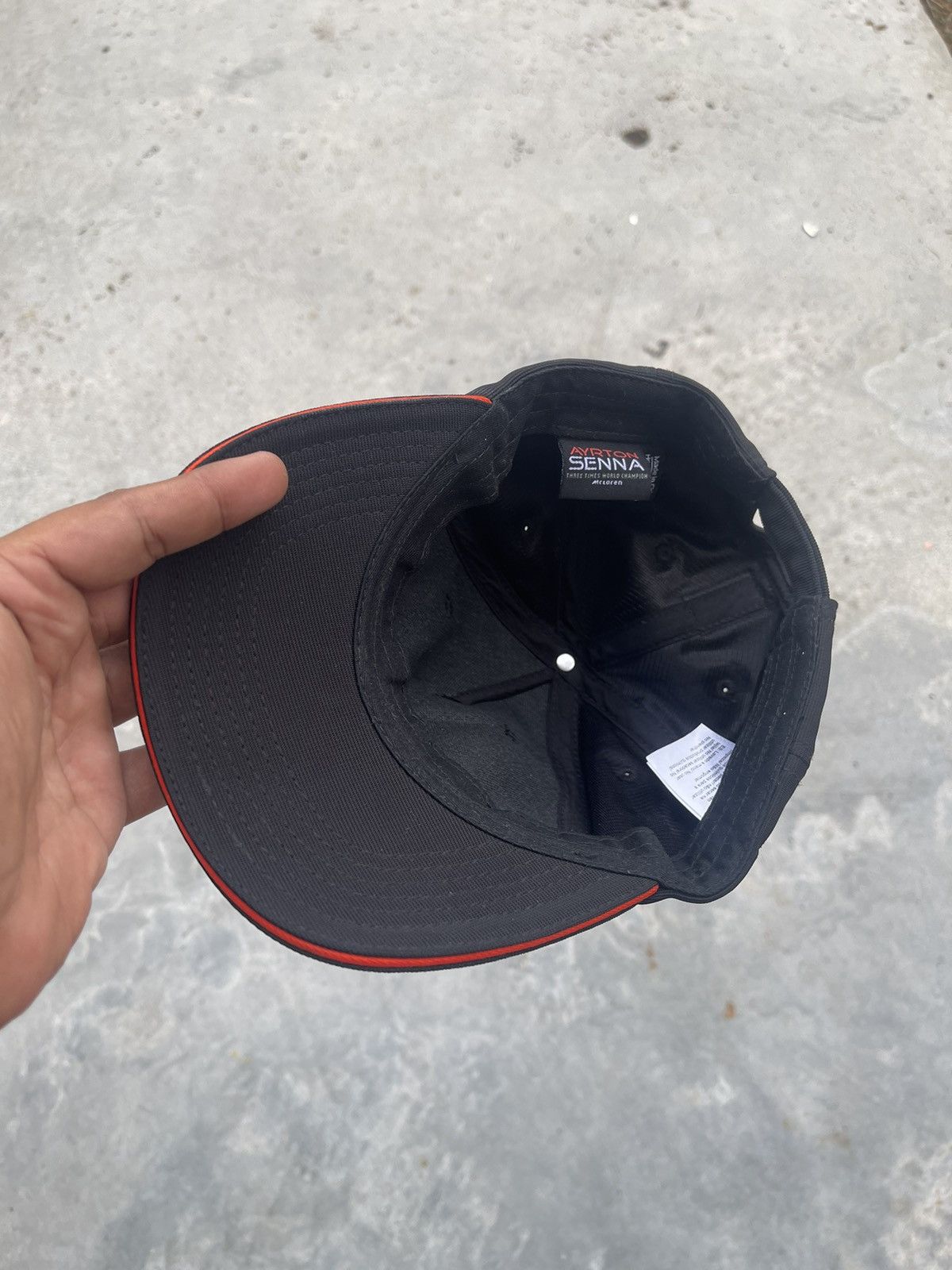 Sports Specialties × Vintage Vintage McLaren Team Cap Ayrton Senna Mercedes Benz BMW Audì Size ONE SIZE - 6 Thumbnail