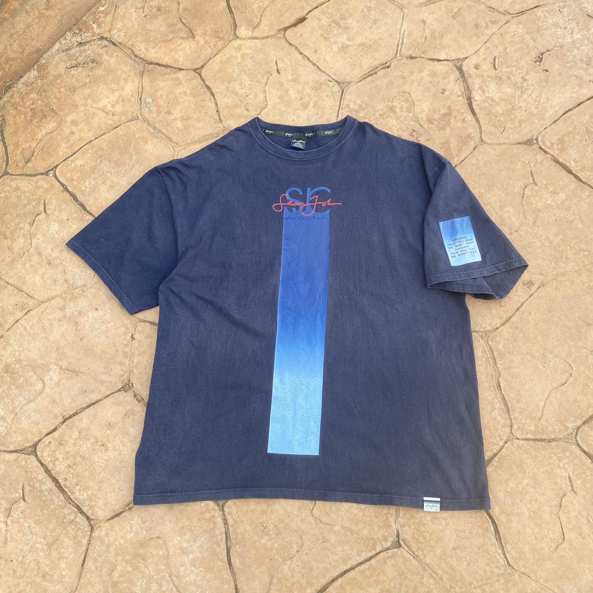 Sean John Vintage Faded Y2K Sean John Oversized ERD GRUNGE TEE Size US XXL / EU 58 / 5 - 1 Thumbnail