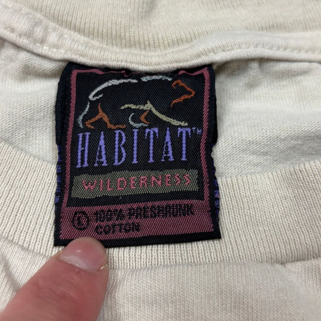 Habitat × Vintage Vintage 90s Habitat Wolf Warriors Lone Pine Shirt Mens Large Size US L / EU 52-54 / 3 - 5 Thumbnail