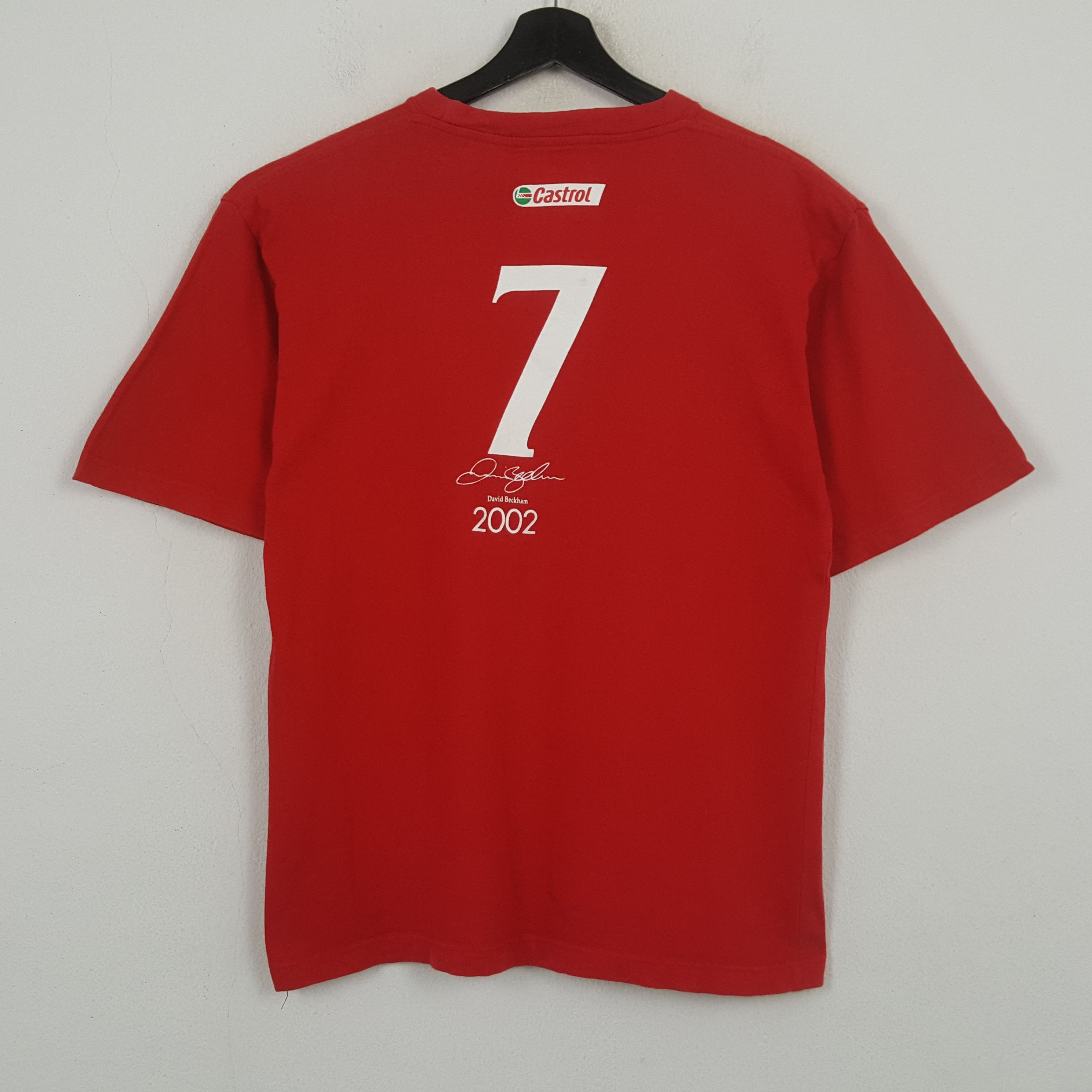 Vintage Castrol David Beckham Tshirt RR21 Size US M / EU 48-50 / 2 - 1 Thumbnail