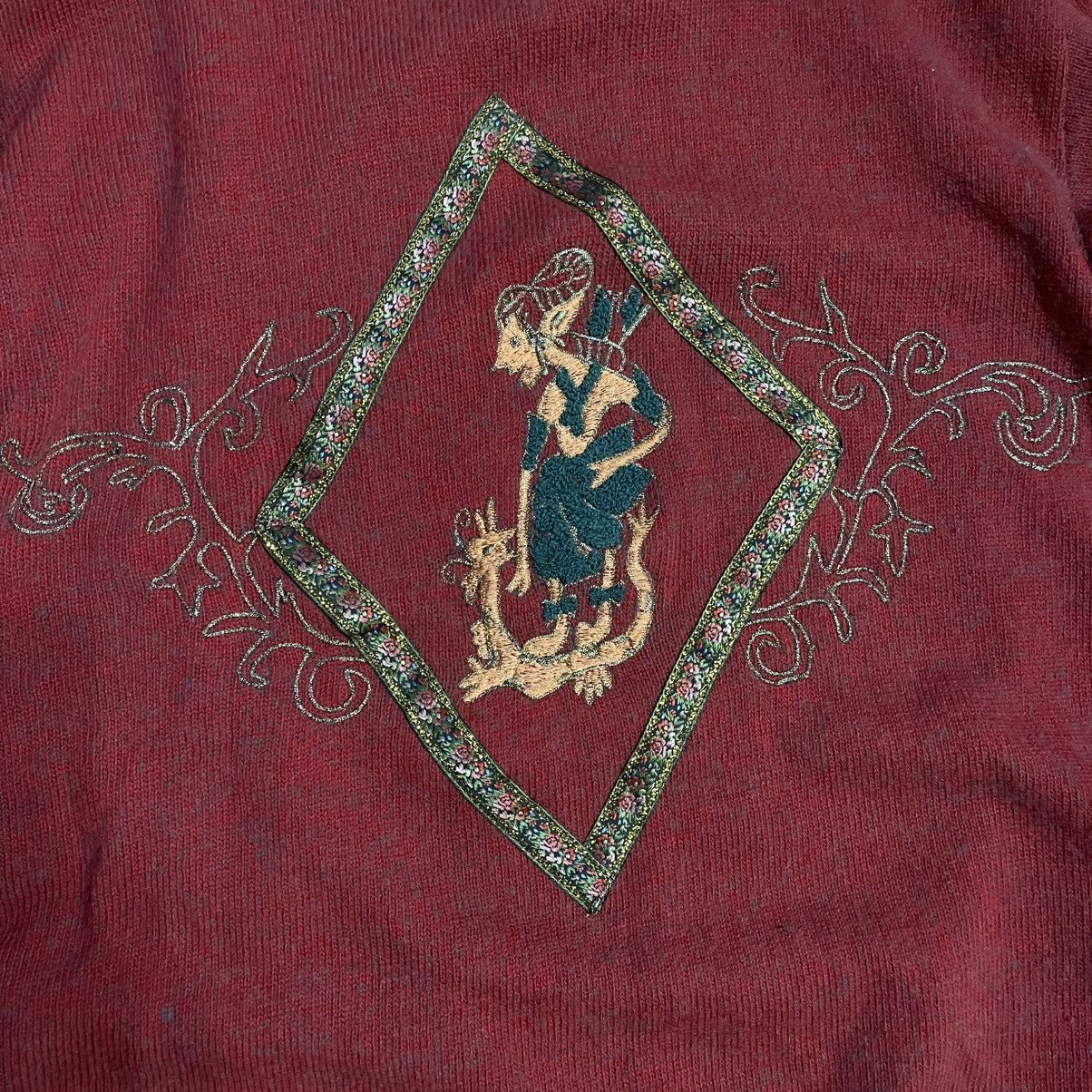 Kapital Vintage Japan Sweater Alpaca Wool with Gold Embroidery sz L Size US L / EU 52-54 / 3 - 3 Thumbnail