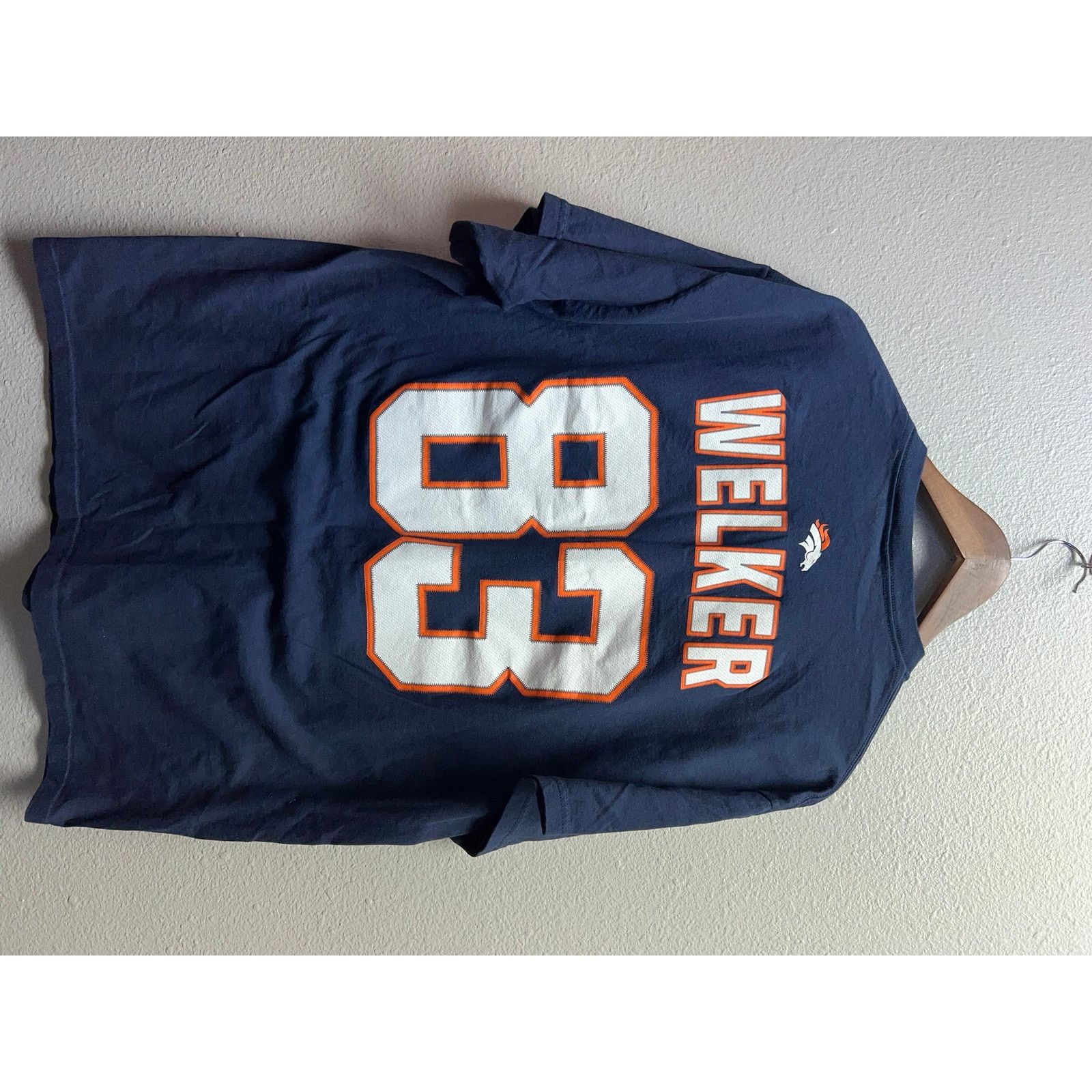 Delta Denver Broncos Super Bowl Shirt Wes Welker #83 Blue NFL XL Size US XL / EU 56 / 4 - 4 Thumbnail