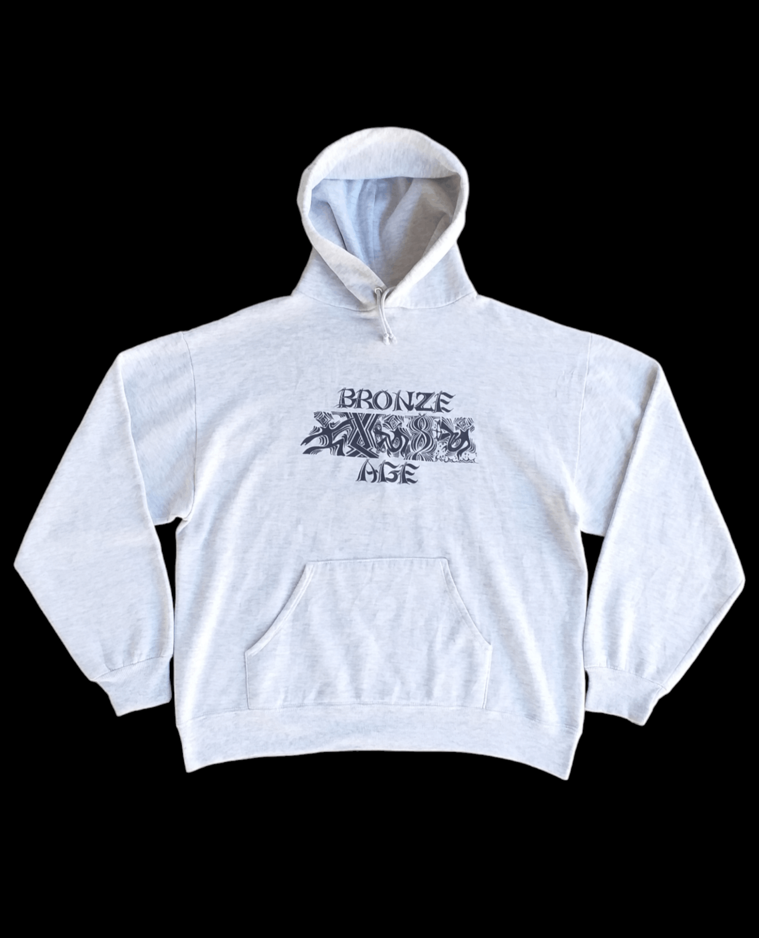 image of Hook Ups x Skategang Shipped Vintage 90's Bronze Age Pullover Hoodie in Light Sport Heather (Size L