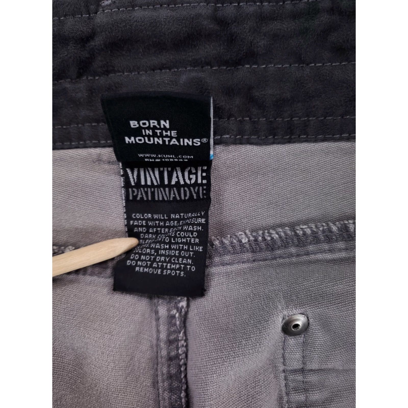 Vintage VINTAGE Kuhl Kanvus Jean Pants Gray Mens 34 x 30 Straight Inseam 29" 34 Size US 34 / EU 50 - 5 Thumbnail