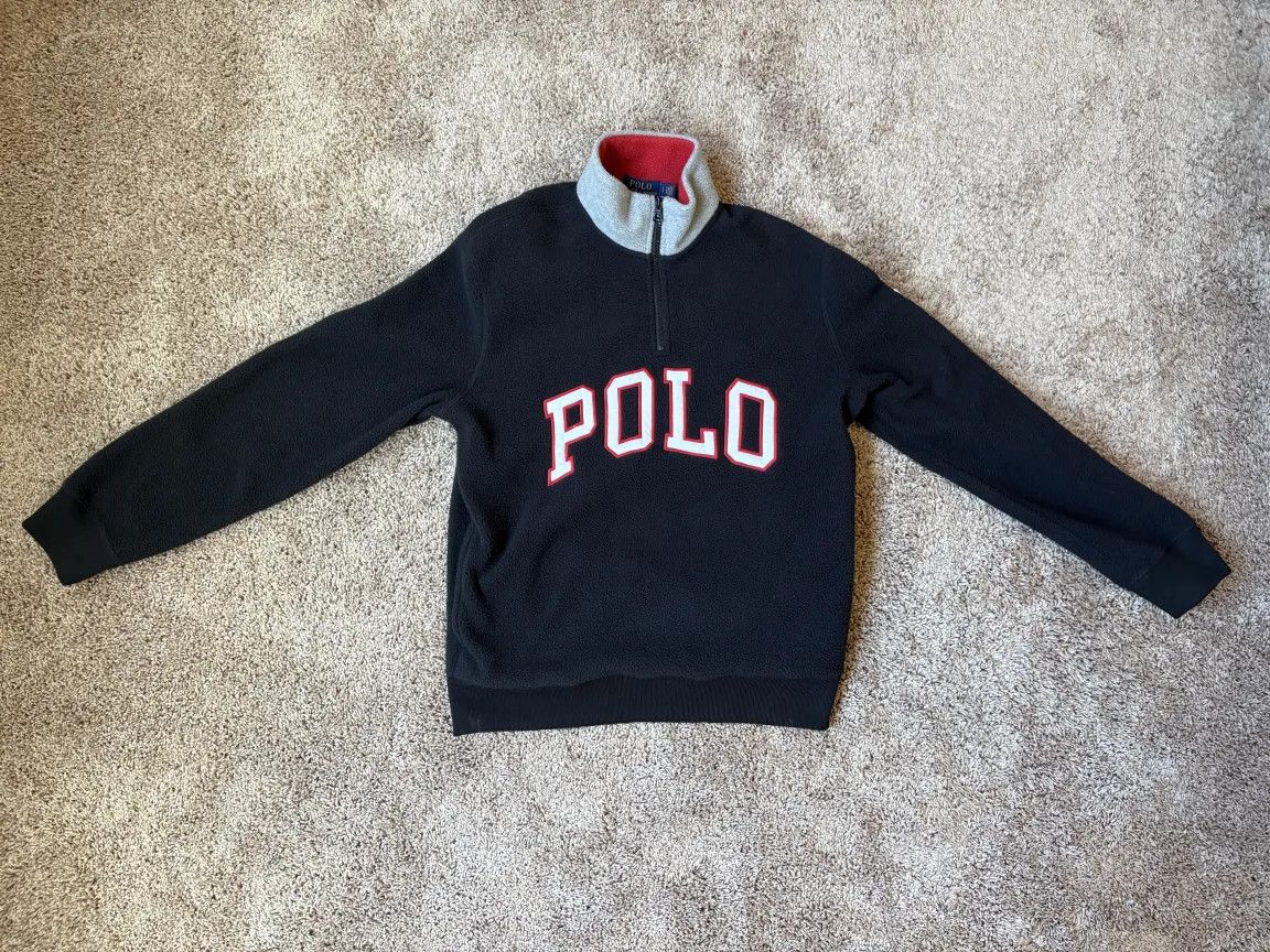 Polo Ralph Lauren Polo Ralph Lauren Luxury Jersey Quarter-Zip Pullover Size US S / EU 44-46 / 1 - 1 Thumbnail