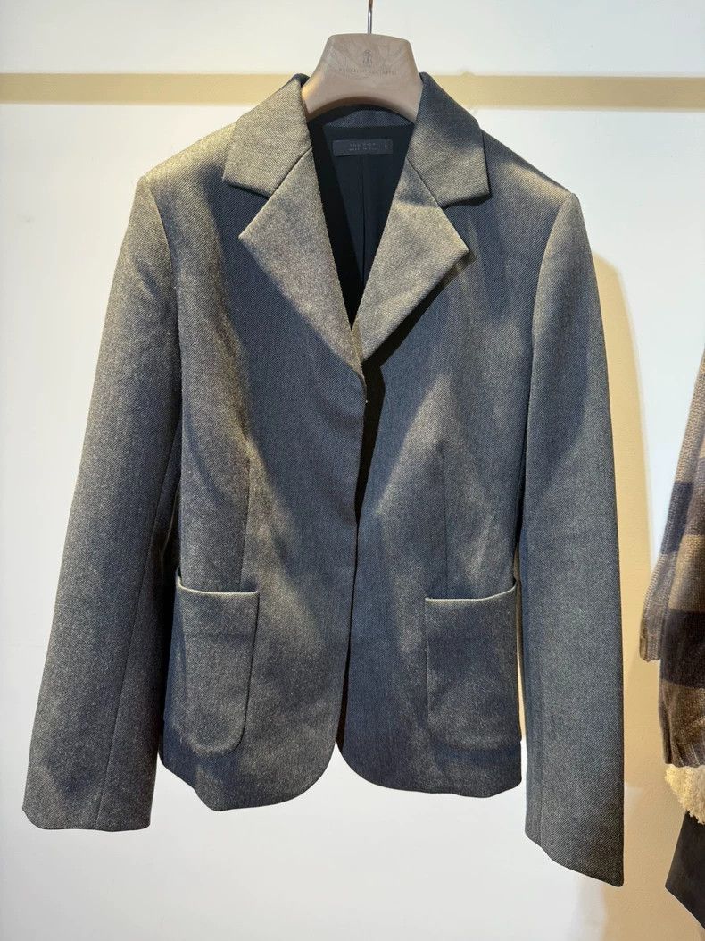 The Row The Row Gray Blazer Size 6 Size US M / EU 48-50 / 2 - 1 Thumbnail