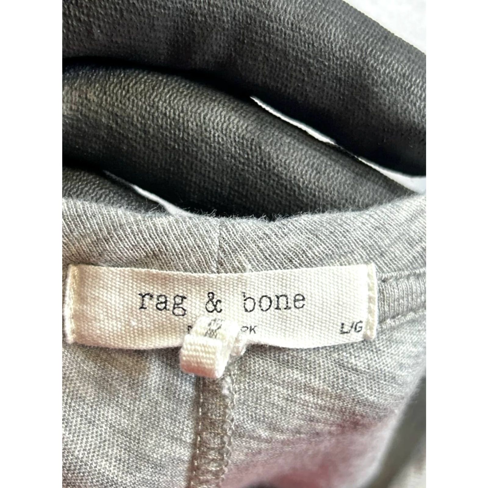 Rag & Bone rag & bone Shirt Dress Womens Large Gray Cotton Pullover Size L / US 10 / IT 46 - 3 Thumbnail