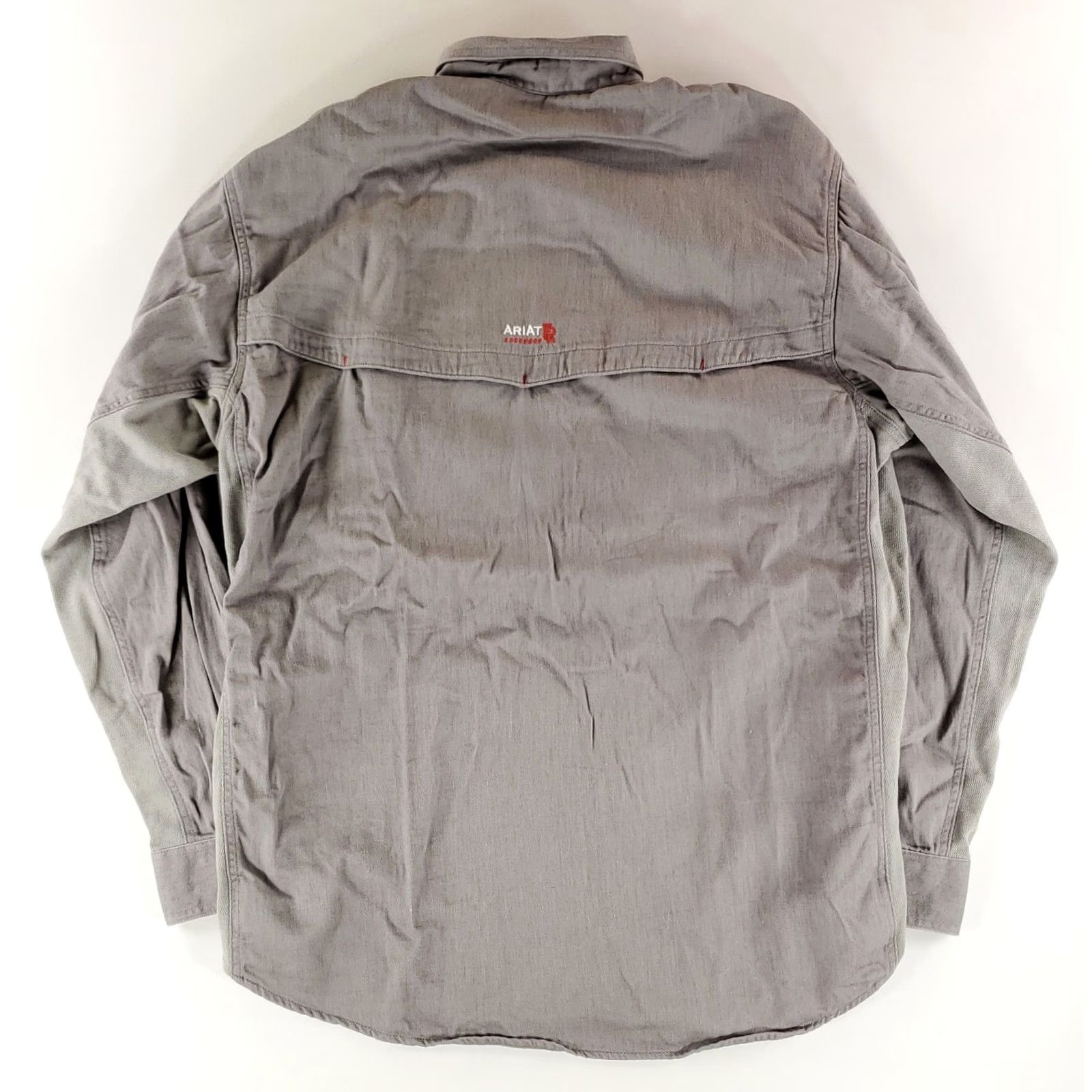 Ariat Ariat FR Solid Vent Work Shirt Long Sleeve Gray Mens XLT Big & Tall Size US XL / EU 56 / 4 - 5 Thumbnail