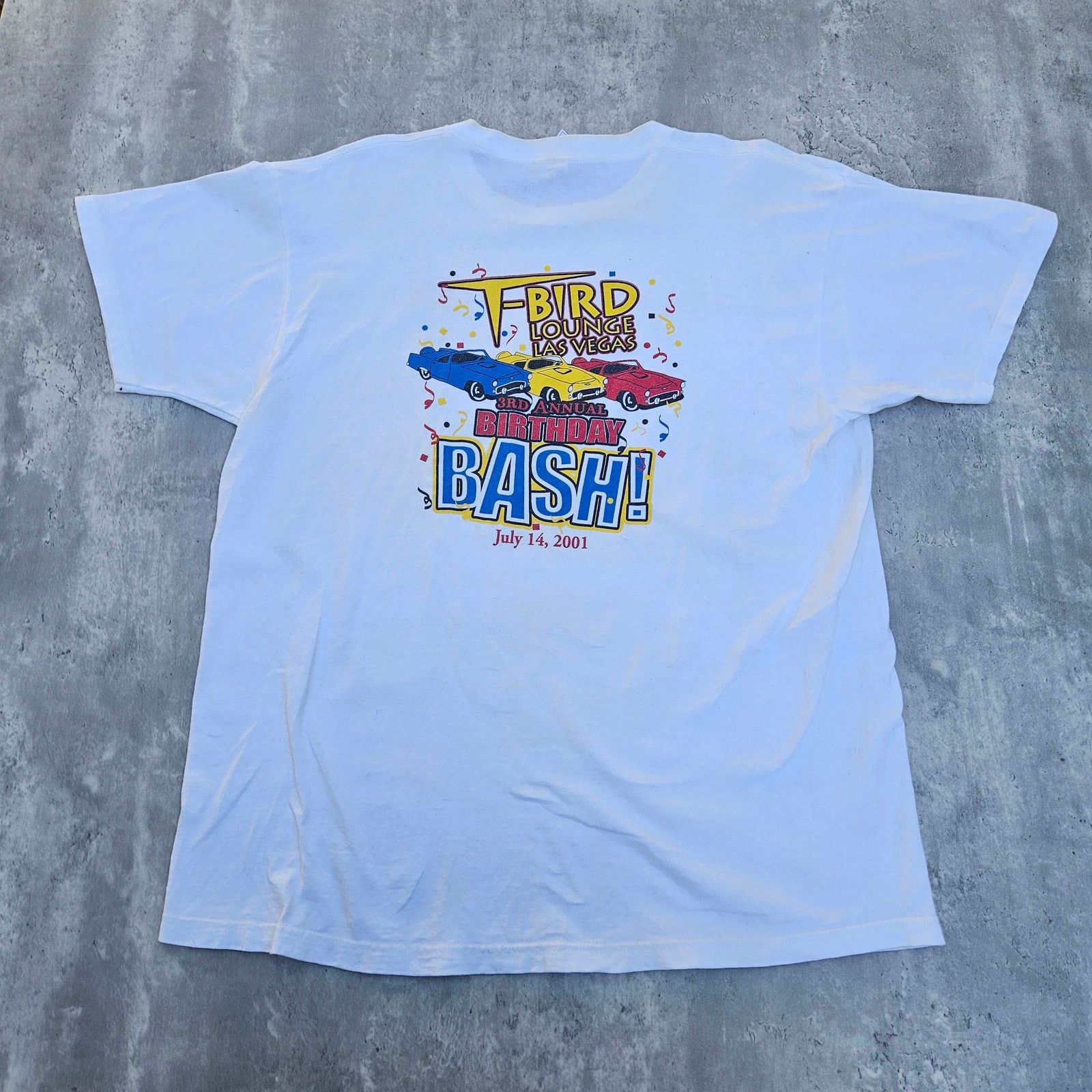 Hanes Vintage Y2K T-Bird Lounge T-Shirt Men's XL White Size US XL / EU 56 / 4 - 5 Thumbnail