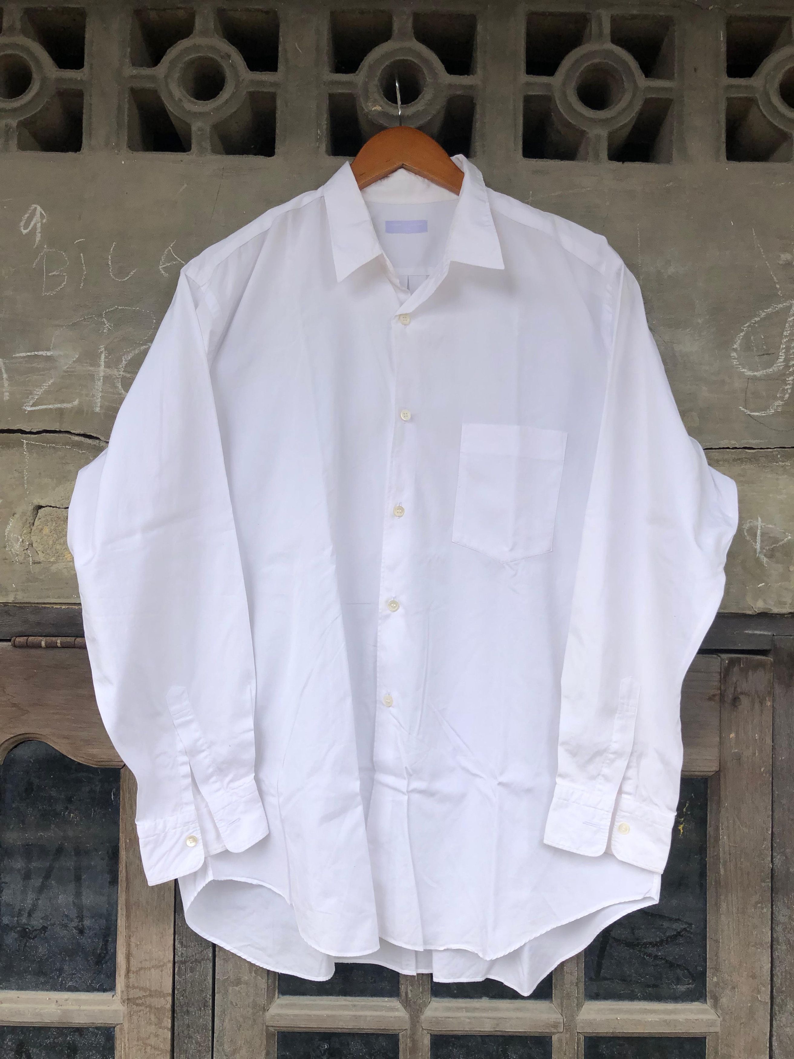 Comme des Garcons Comme des Garcons Homme White Shirt Size US M / EU 48-50 / 2 - 1 Thumbnail