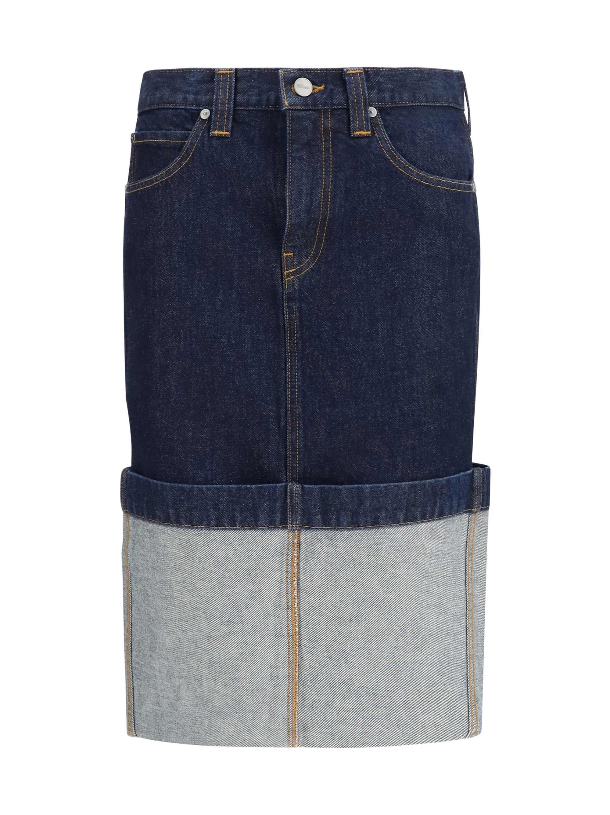 KHAITE Kilian denim Skirt Size 29" - 1 Thumbnail