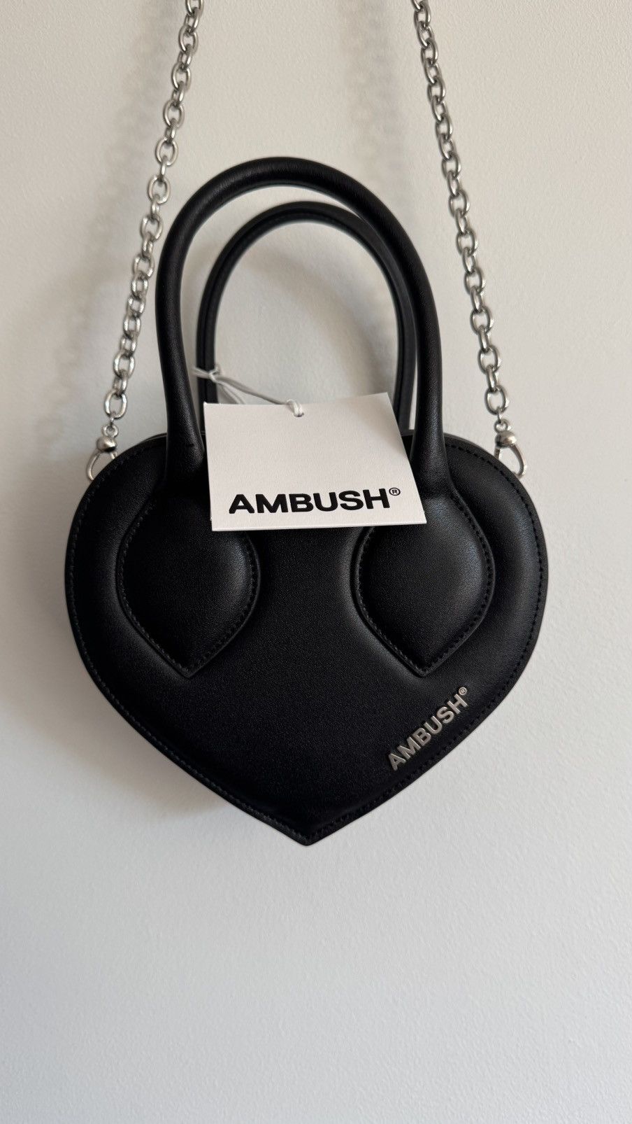 Ambush Design Ambush heart shoulder bag Italy new with tags black silver Size ONE SIZE - 6 Thumbnail