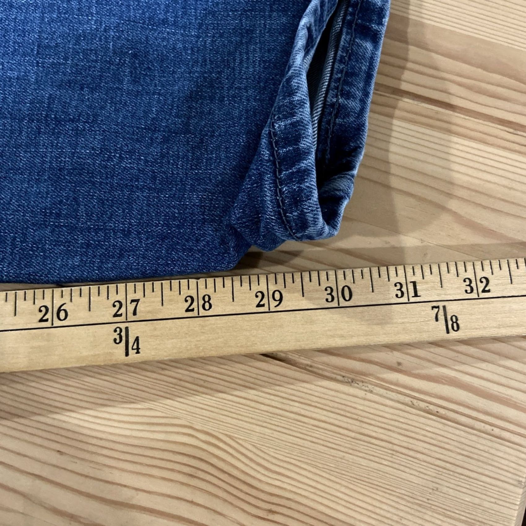 Levi's Levi's 514 Slim Straight Jeans Men 38x32 Denim Blue Regular Waist Belt Loops 5-Pocket 514 Brand Vintage No Size US 38 / EU 54 - 4 Thumbnail