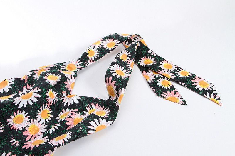 Other Sunfloral Print Vintage Style Backless Dress Size XXL / US 16-18 / IT 52-54 - 3 Thumbnail