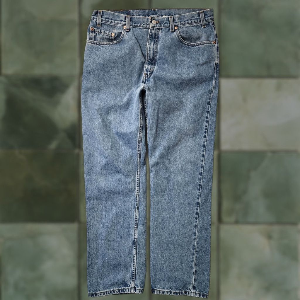 Levi's VINTAGE Levi's 505 Jeans Mens 36x31 Blue Straight Regular Workwear Distressed Grunge 90s Mens Jeans Regular Fit Blue 505 Levi's Size US 36 / EU 52 - 1 Thumbnail