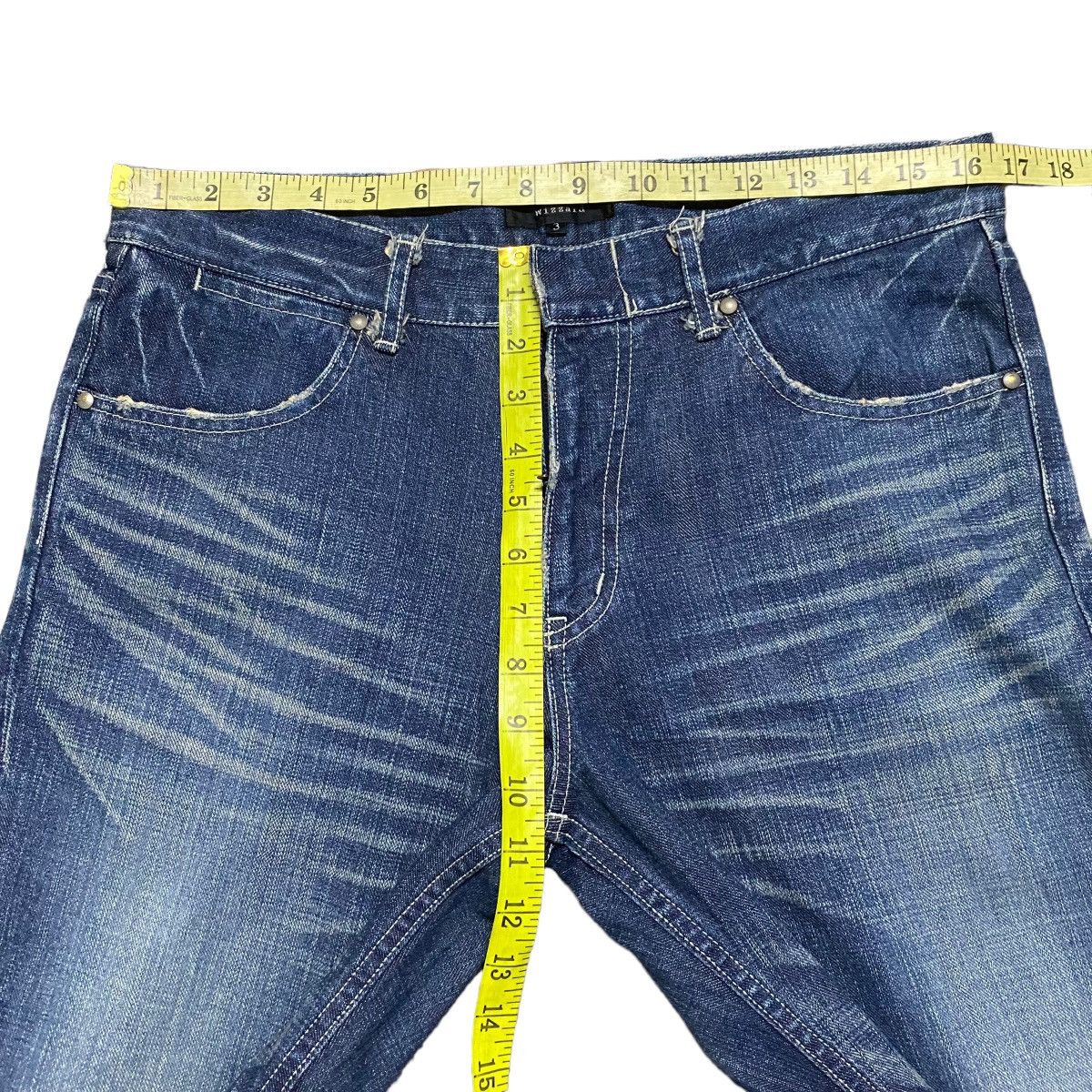 Japanese Brand Wizzard Japan Clawmark Denim Flare Jeans Hedi Slimane Size US 32 / EU 48 - 16 Thumbnail