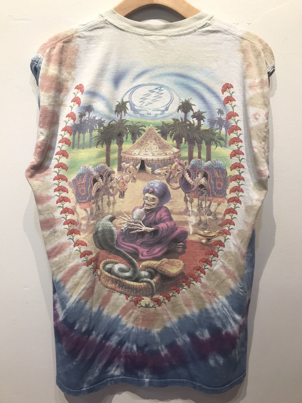 Grateful Dead 2001 liquid blue Grateful Dead snake charmer AOP band Size US L / EU 52-54 / 3 - 5 Thumbnail