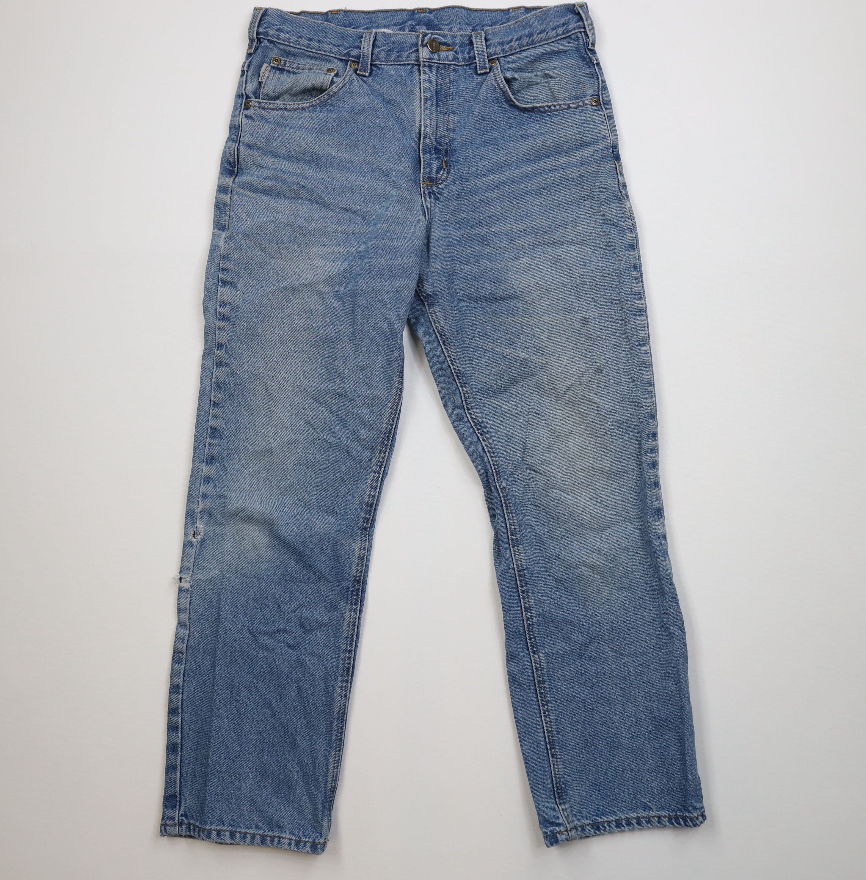 Carhartt Vintage 90s Carhartt Spell Out Straight Leg Denim Jeans Size US 32 / EU 48 - 1 Thumbnail