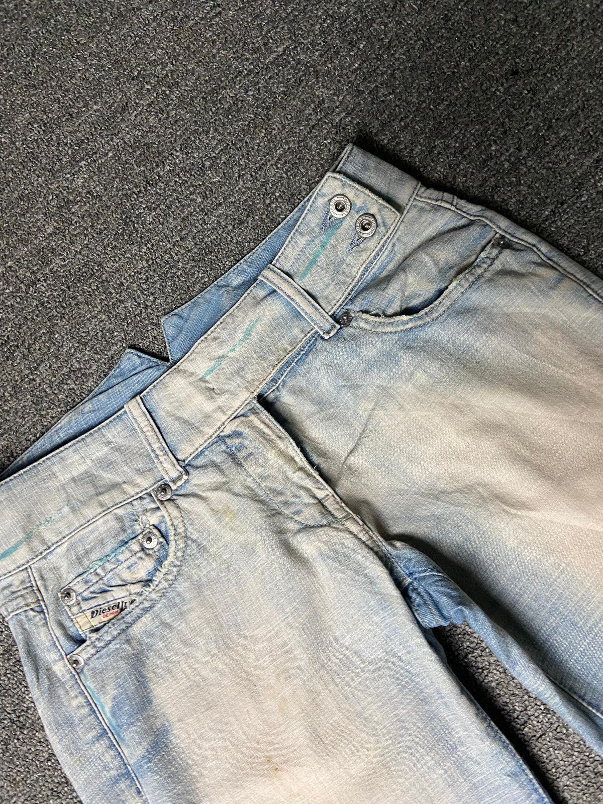 Diesel Vintage DIESEL Light Blue Belther Denim Jeans (154) Size US 27 - 4 Thumbnail