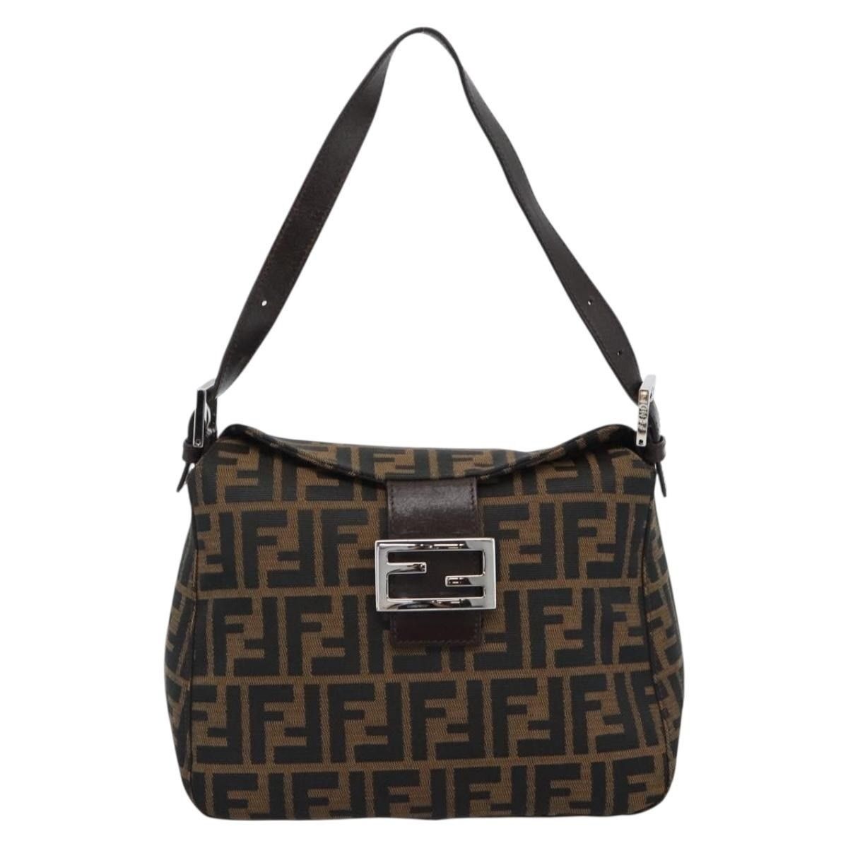 Fendi Fendi Zucca Mamma Baguette Shoulder Bag Black Size ONE SIZE - 1 Thumbnail