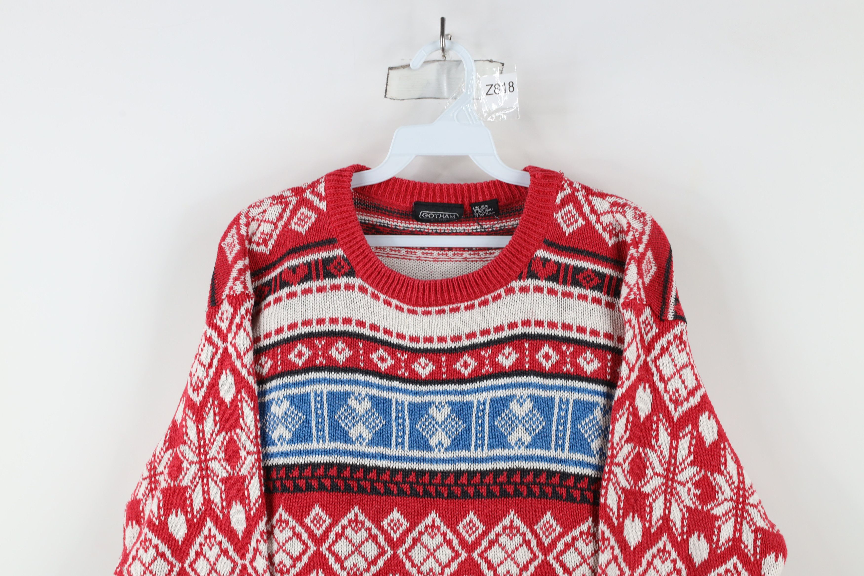 Vintage Vintage 90s Streetwear Heart Snowflake Knit Sweater Size S / US 4 / IT 40 - 2 Thumbnail