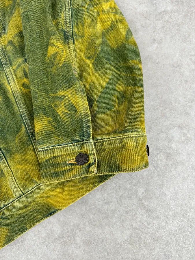 Acne Studios Acne Studios Acid Wash Green & Yellow Denim Jacket Size US L / EU 52-54 / 3 - 8 Thumbnail