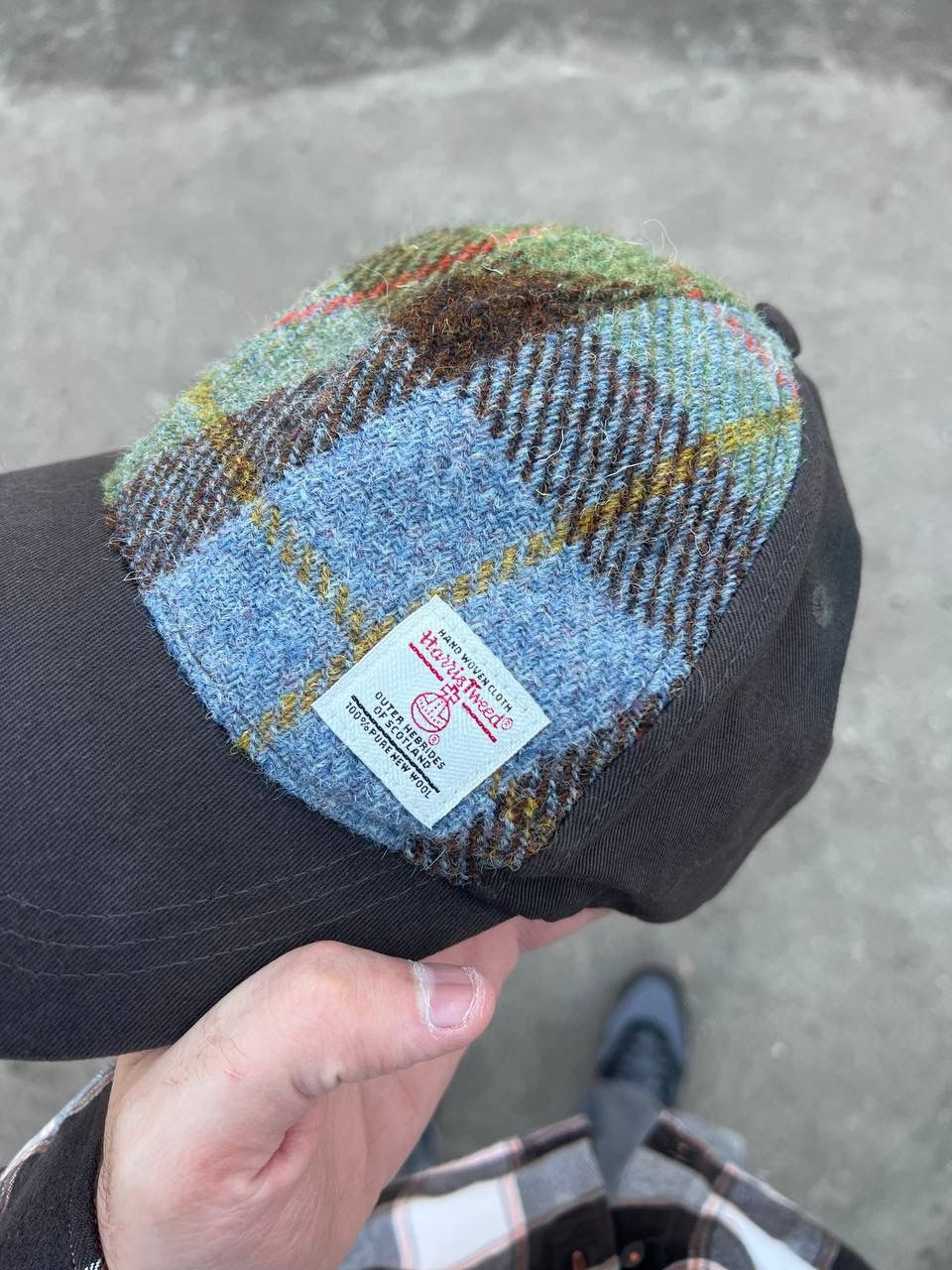 Harris Tweed × Vintage VERY RARE HARRIS TWEED CAP ENGLAND STYLE 90s Y2K HATS CASUAL Size ONE SIZE - 2 Thumbnail