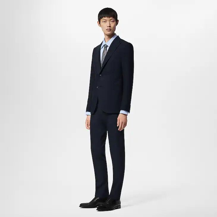 Louis Vuitton Single-Breasted Wool Pont Neuf Jacket Size 48S - 3 Thumbnail