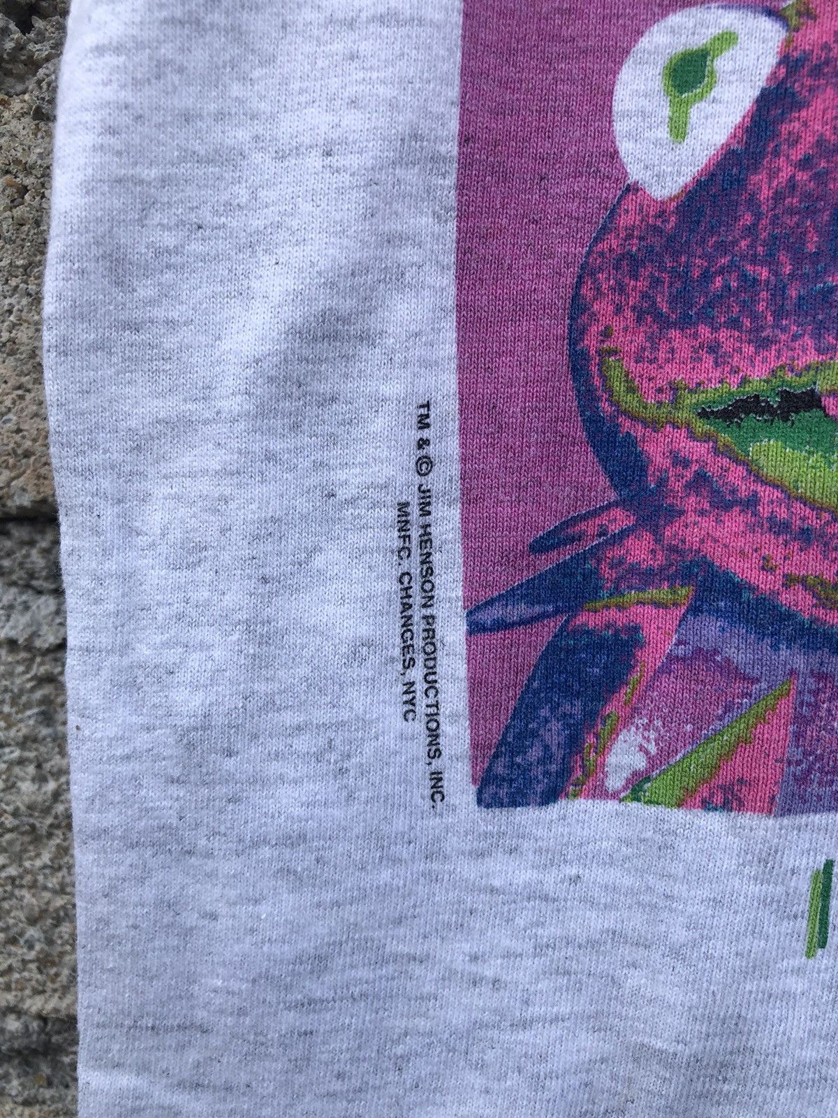 Vintage RARE VTG 90s Kermit The Frog Andy Warhol Pop Art Parody Tee Size US M / EU 48-50 / 2 - 6 Thumbnail