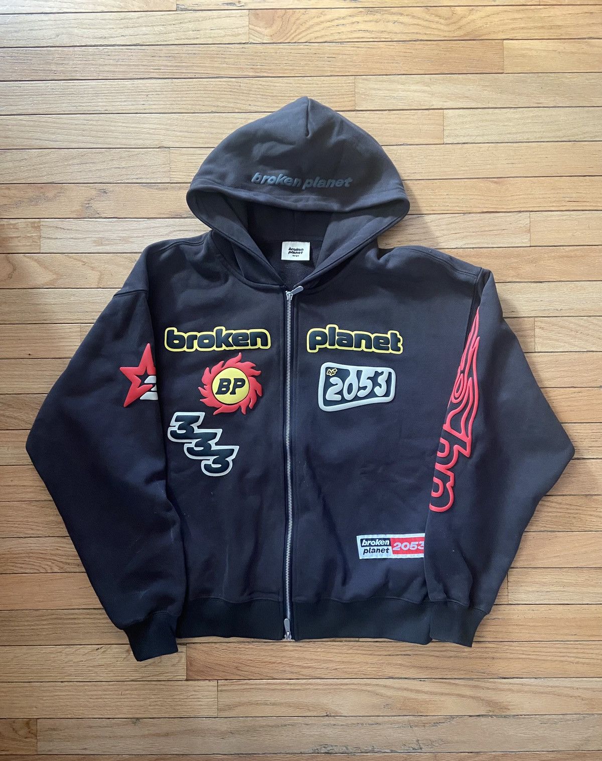 Broken Planet Broken Planet Performance Zip-Up Soot Black Hoodie Size US L / EU 52-54 / 3 - 1 Thumbnail