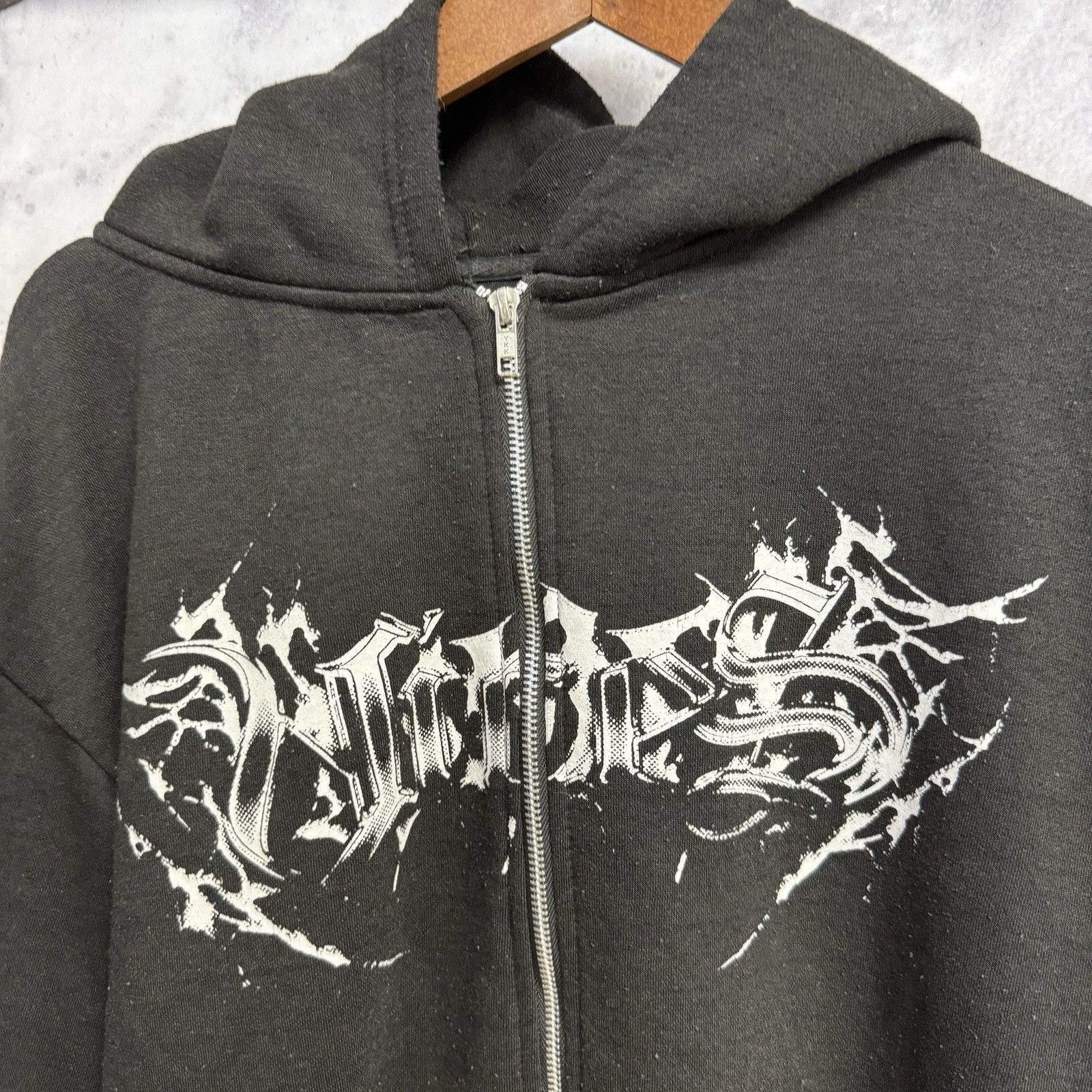 Other Human Vices Hoodie Sweatshirt Mens XL 25.5x27 Black Grunge Size US XL / EU 56 / 4 - 3 Thumbnail