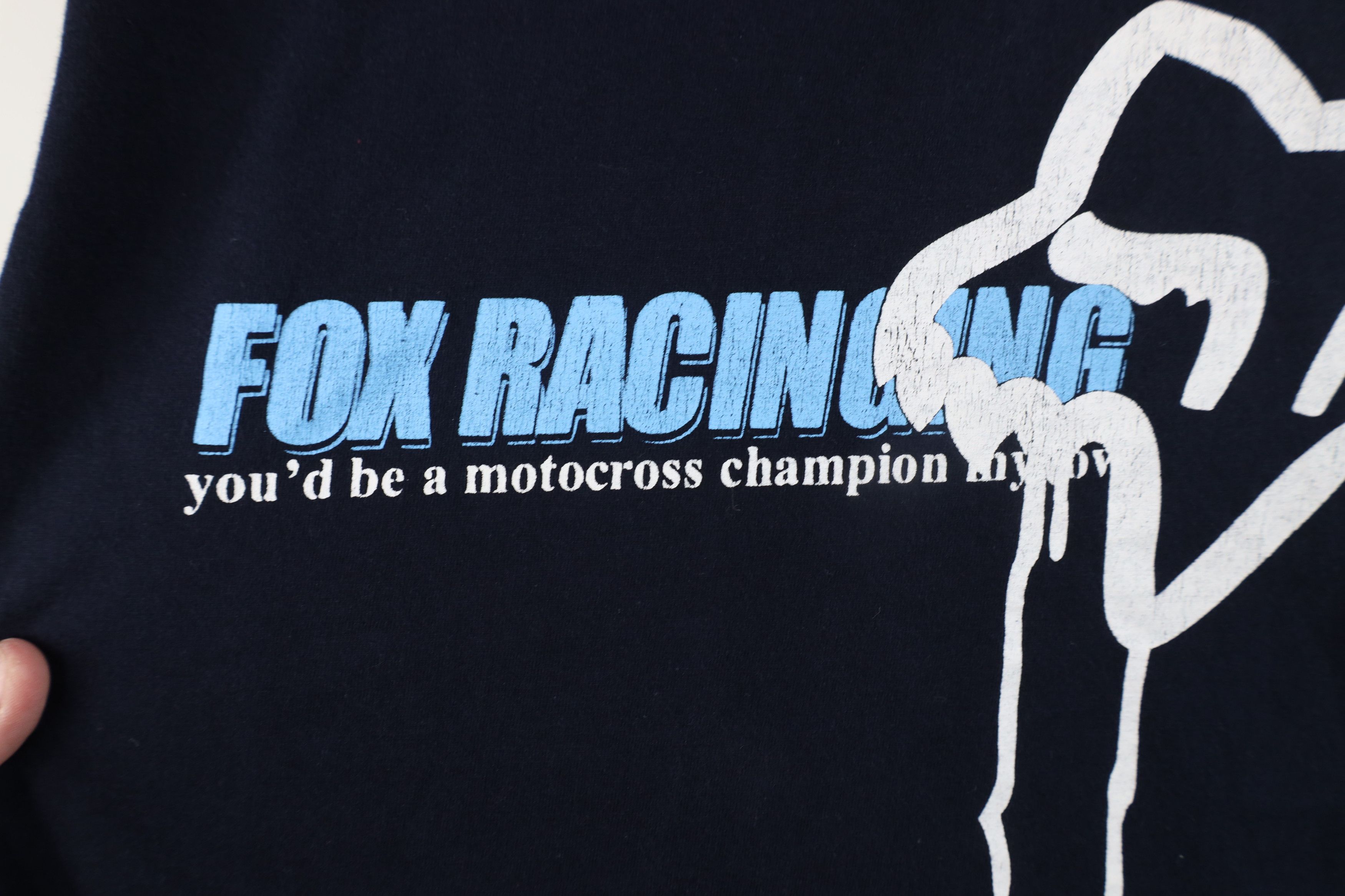 Fox Racing × Vintage Vintage 90s Fox Racing Spell Big Logo Short Sleeve T-Shirt Size US XL / EU 56 / 4 - 6 Thumbnail
