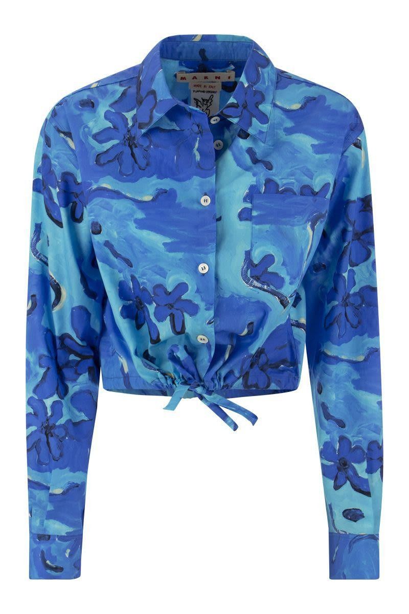 Marni o1srvl11e0624 Shirt in Blue Size M / US 6-8 / IT 42-44 - 1 Thumbnail