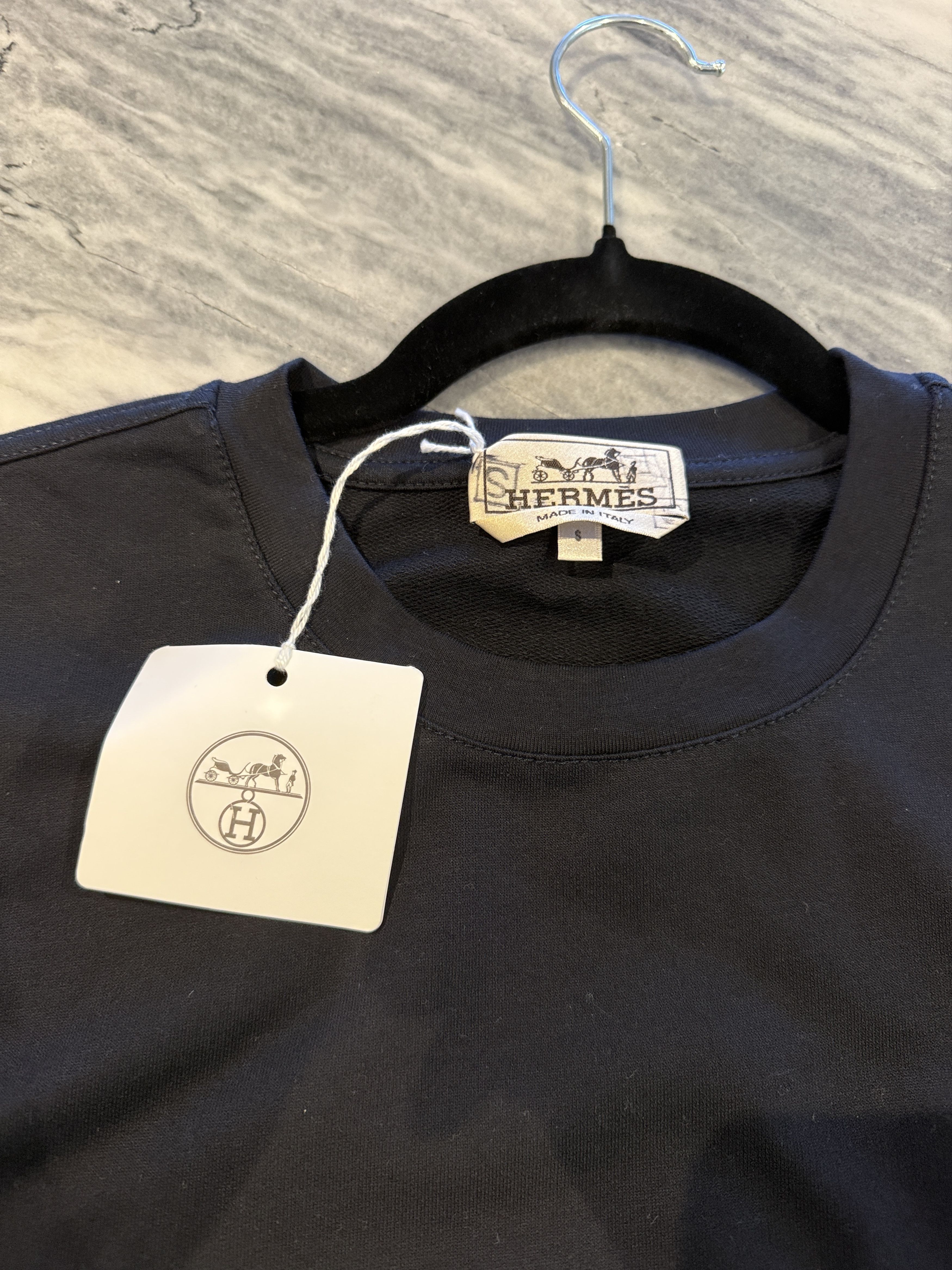 Hermes Hermes Tshirt Mini Patch cuir Size US S / EU 44-46 / 1 - 6 Thumbnail