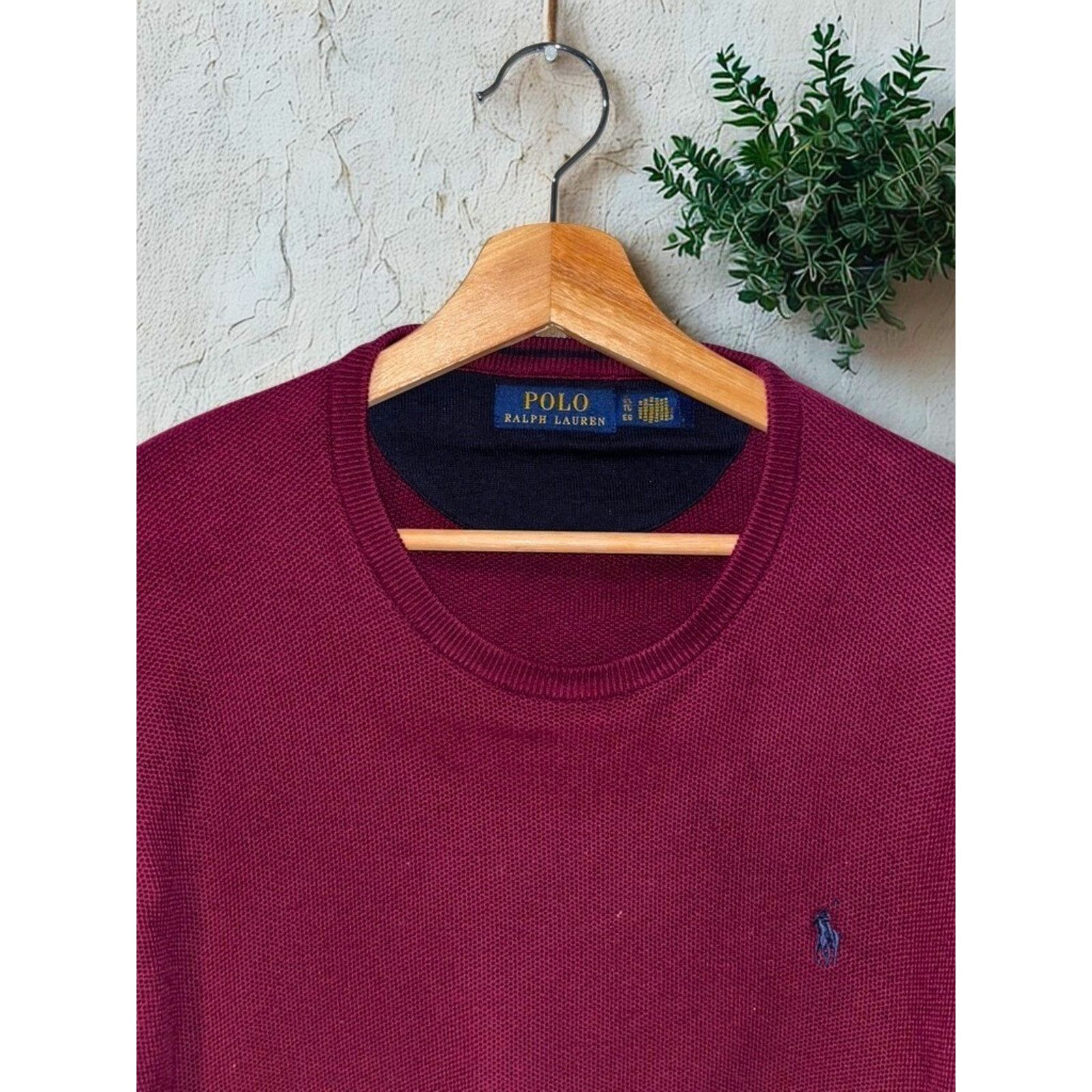 Polo Ralph Lauren Polo Ralph Lauren Sweater 2XL Red Wine Pima Cotton Knit Size US XXL / EU 58 / 5 - 3 Thumbnail
