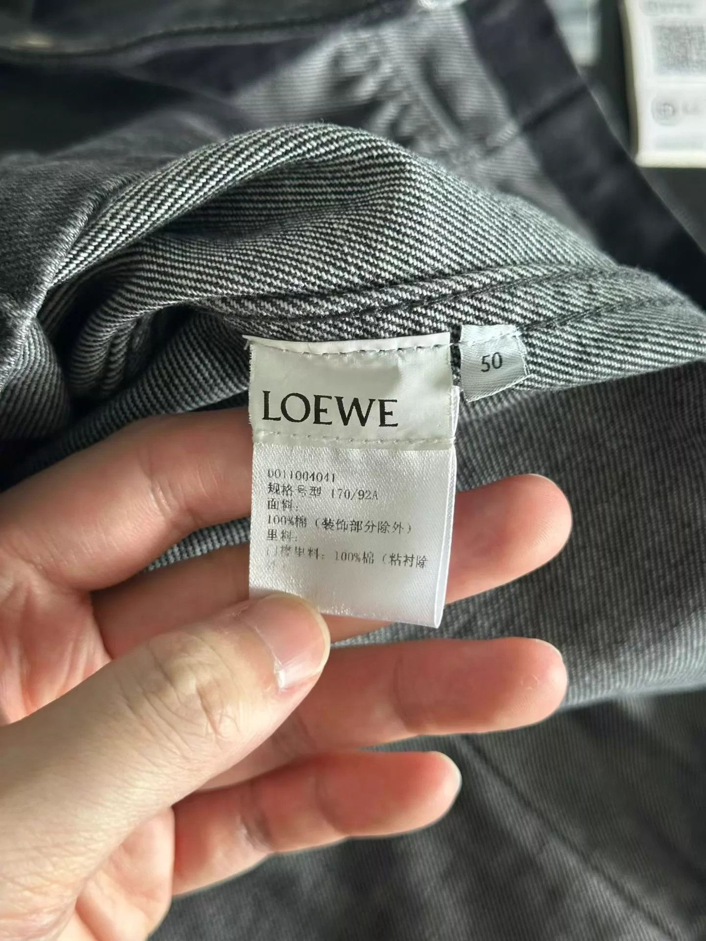 Loewe LOEWE Leather Patch Denim Jacket Size 50 98 New Size US M / EU 48-50 / 2 - 5 Thumbnail