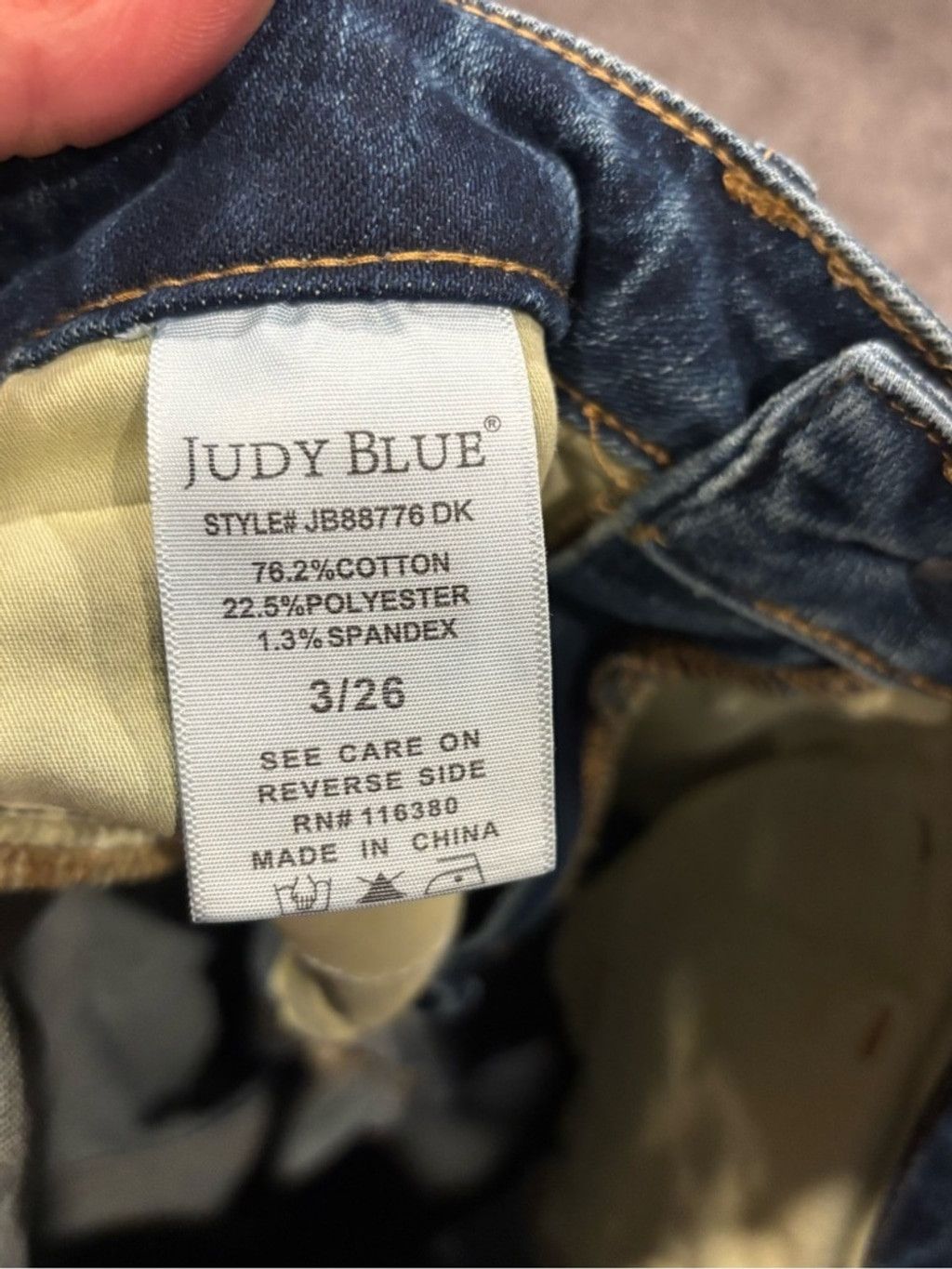 Judy Blue Judy Blue Distressed Slim Fit Jeans Size 26" / US 2 / IT 38 - 5 Thumbnail