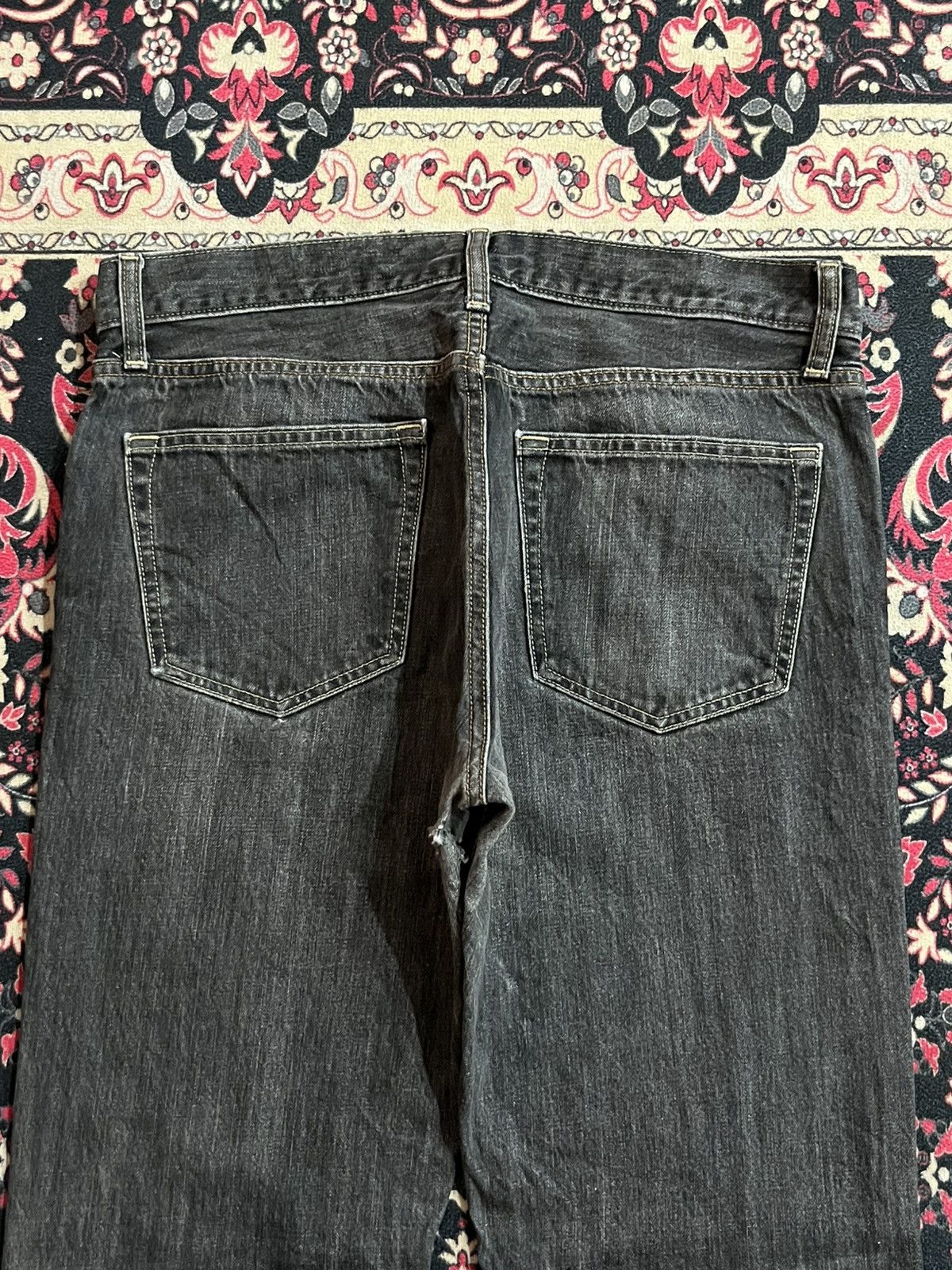 Undercover × Uniqlo Vintage Uniqlo UJ Dark Whisker Regular Fit Straight Leg Jean Size US 33 - 7 Thumbnail