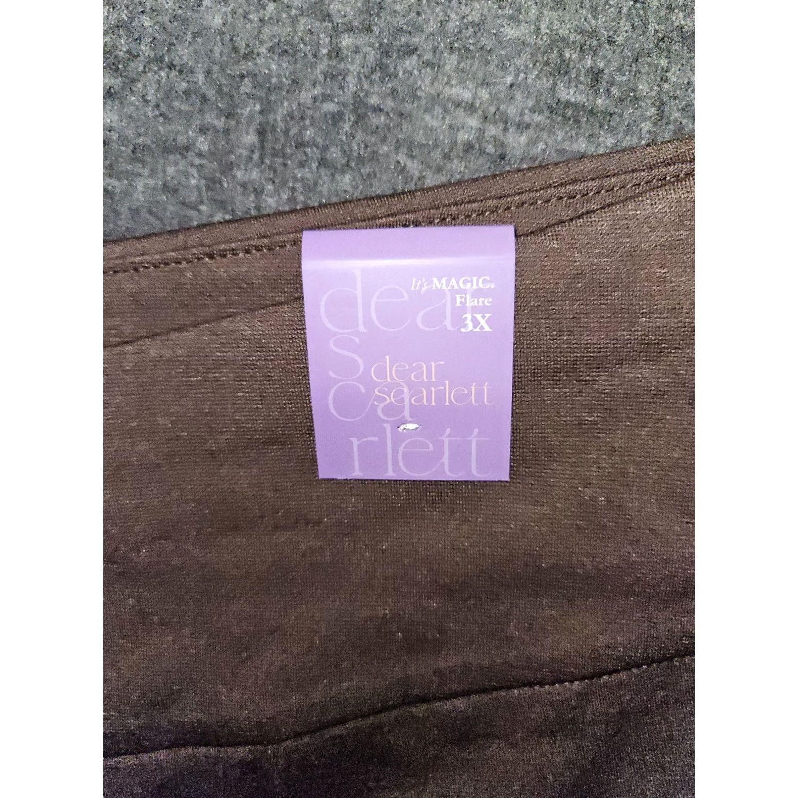 Vintage Dear Scarlett Magic High Waisted Kick Flare Pants NWT 3XL Brown Stretch Women Gir ls? Size 40" / US 18 - 7 Thumbnail