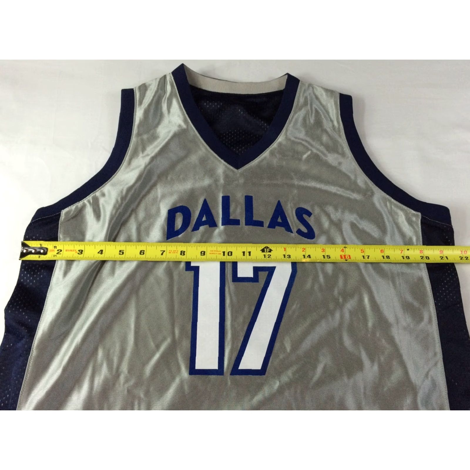 Vintage Dallas Women's Basketball Practice Jersey Sz L - Alleson Athletic - Reversible Tank Shirt Gray Sportswear Womens L Size L / US 10 / IT 46 - 6 Thumbnail