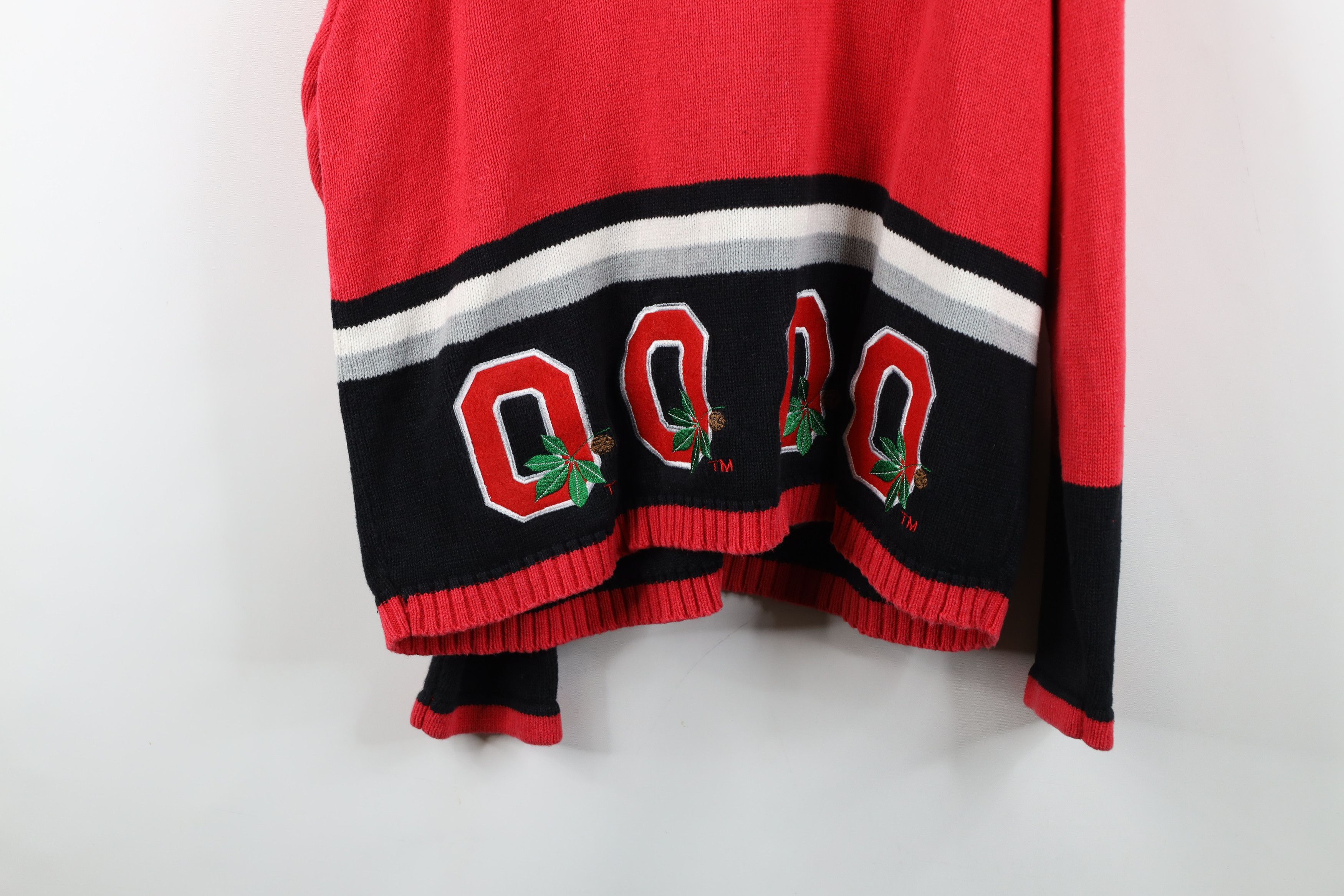 Vintage Vintage 90s Ohio State University Football Knit Sweater Size XL / US 12-14 / IT 48-50 - 15 Thumbnail