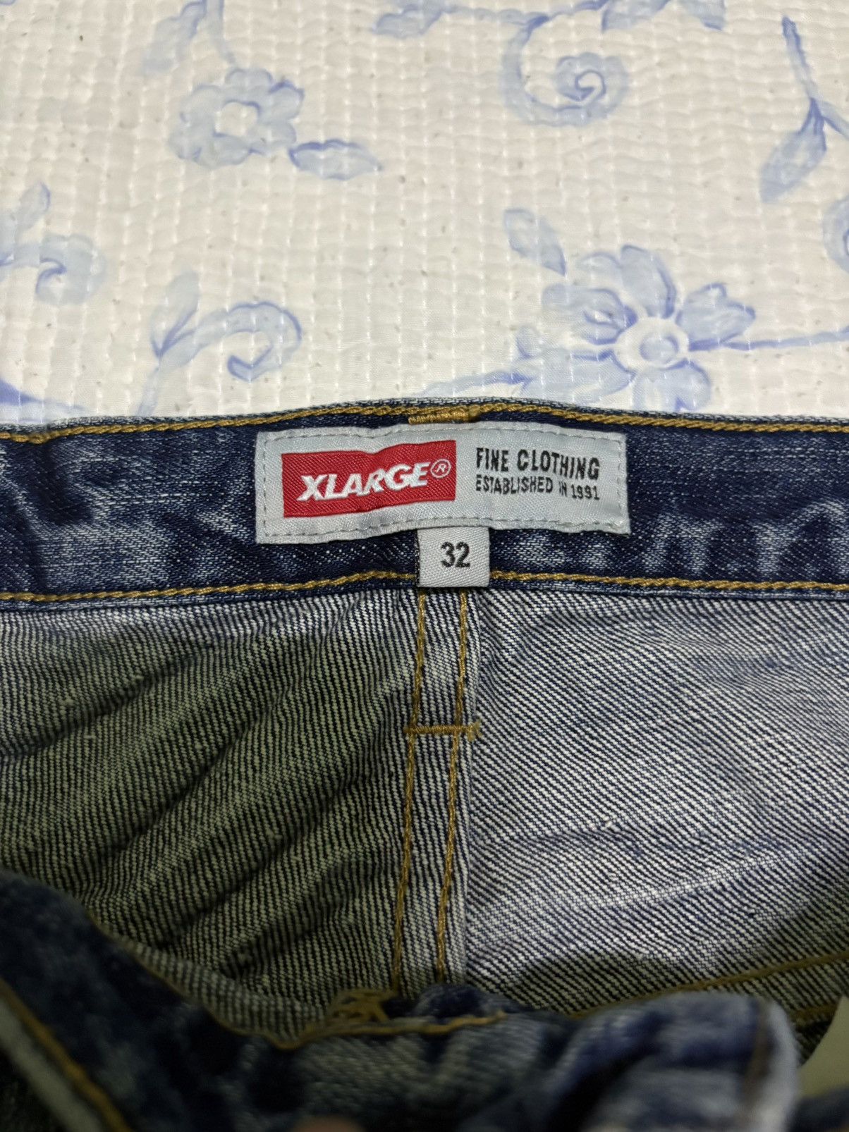 X-LARGE XLarge Streetwear Selvedge Distressed Denim Size US 32 / EU 48 - 15 Thumbnail