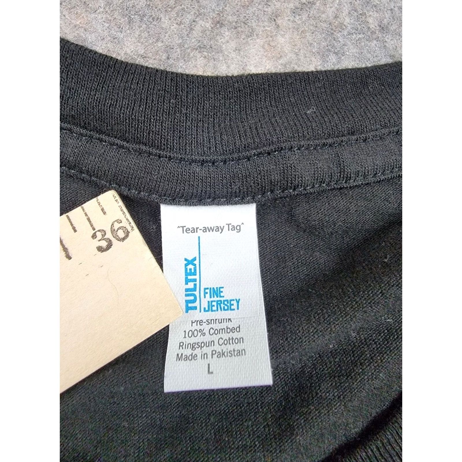 Tultex Michael Jackson Shirt Adult Large Black Logo Tee 2009 Tultex Graphic Print Crew Neck Short Sleeve Men Rock Music Size US L / EU 52-54 / 3 - 3 Thumbnail