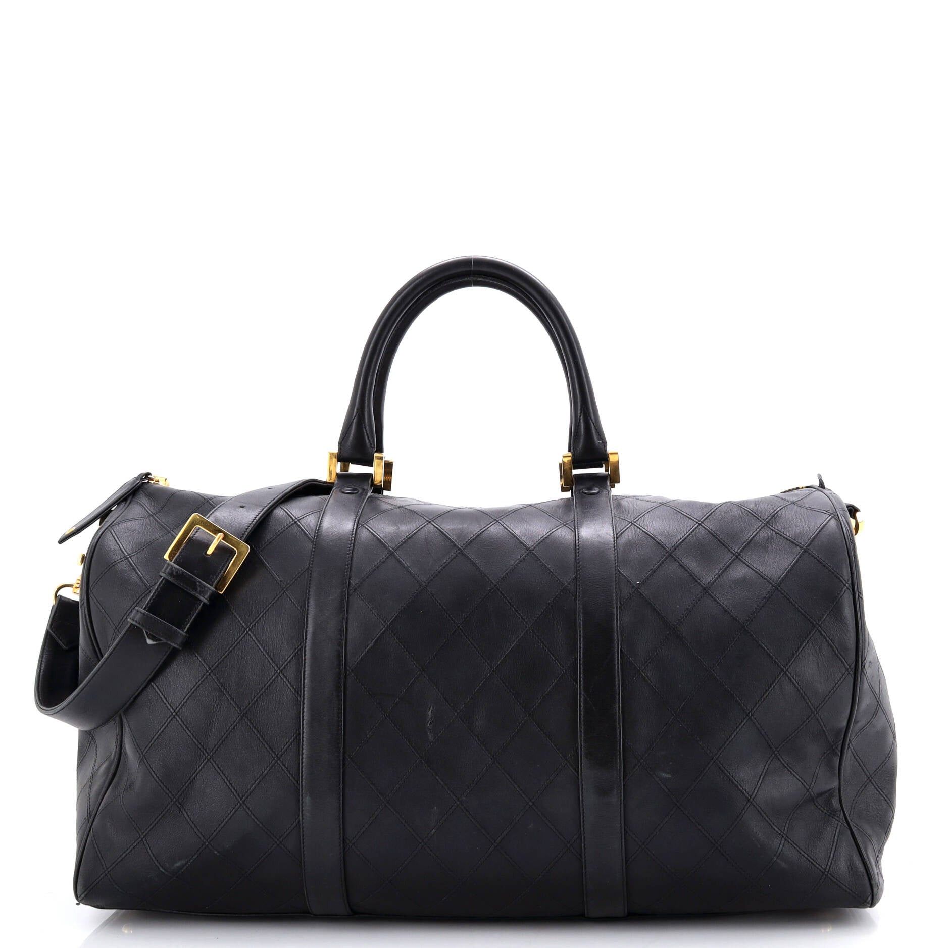 Chanel Vintage Diamond Stitch Boston Bag Size ONE SIZE - 1 Thumbnail