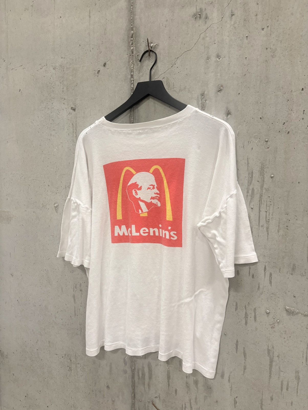 Vintage Vintage Mclenins Parody Shirt Faded Thrashed Grunge Band Size US XL / EU 56 / 4 - 4 Thumbnail