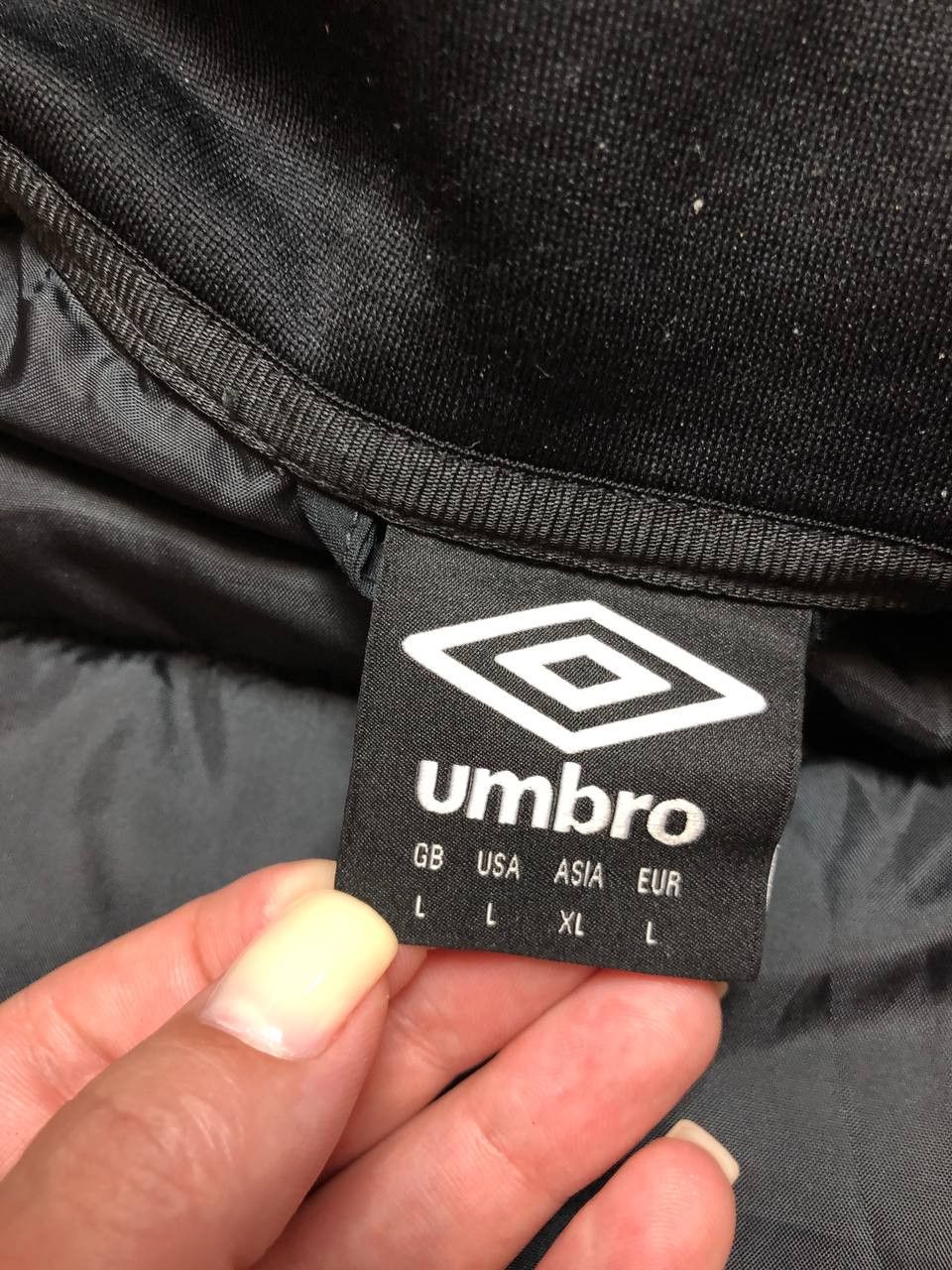 Umbro vintage jacket black Umbro O2 logo crazy Y2K Streetwear Size US L / EU 52-54 / 3 - 2 Thumbnail